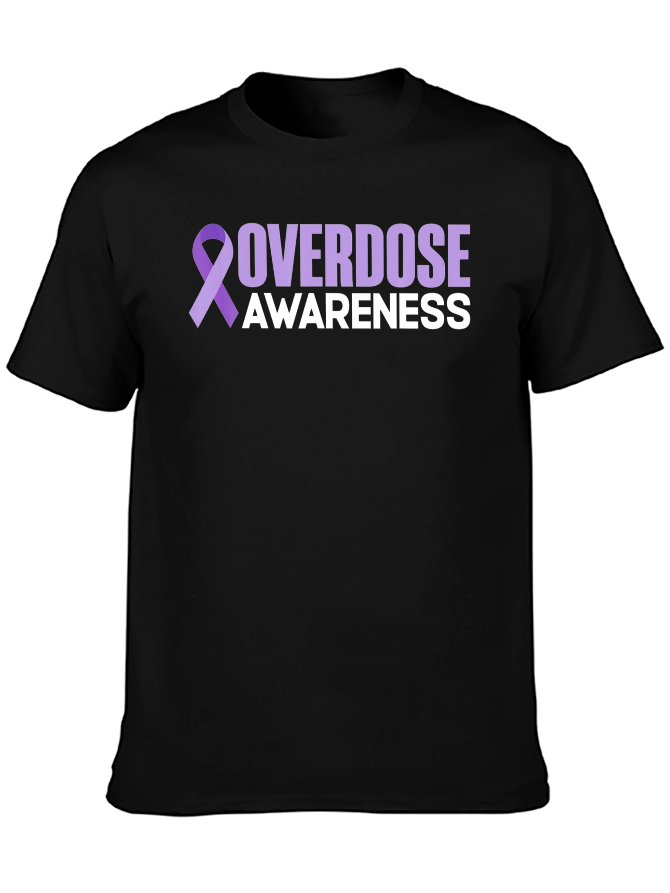 Overdose Awareness Ribbon Graphic T-Shirt