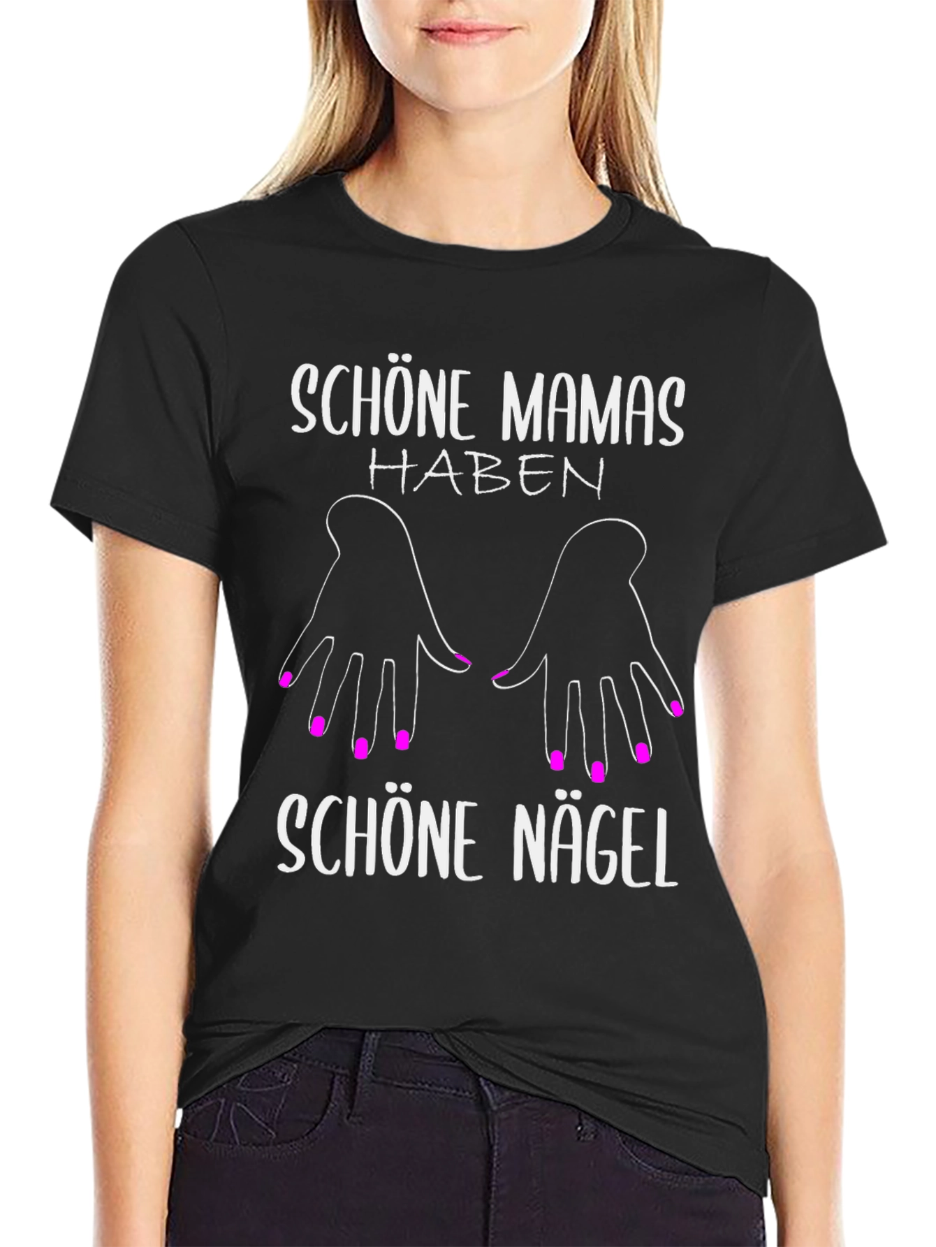 Schöne Mamas Haben Schöne Nägel T-Shirt