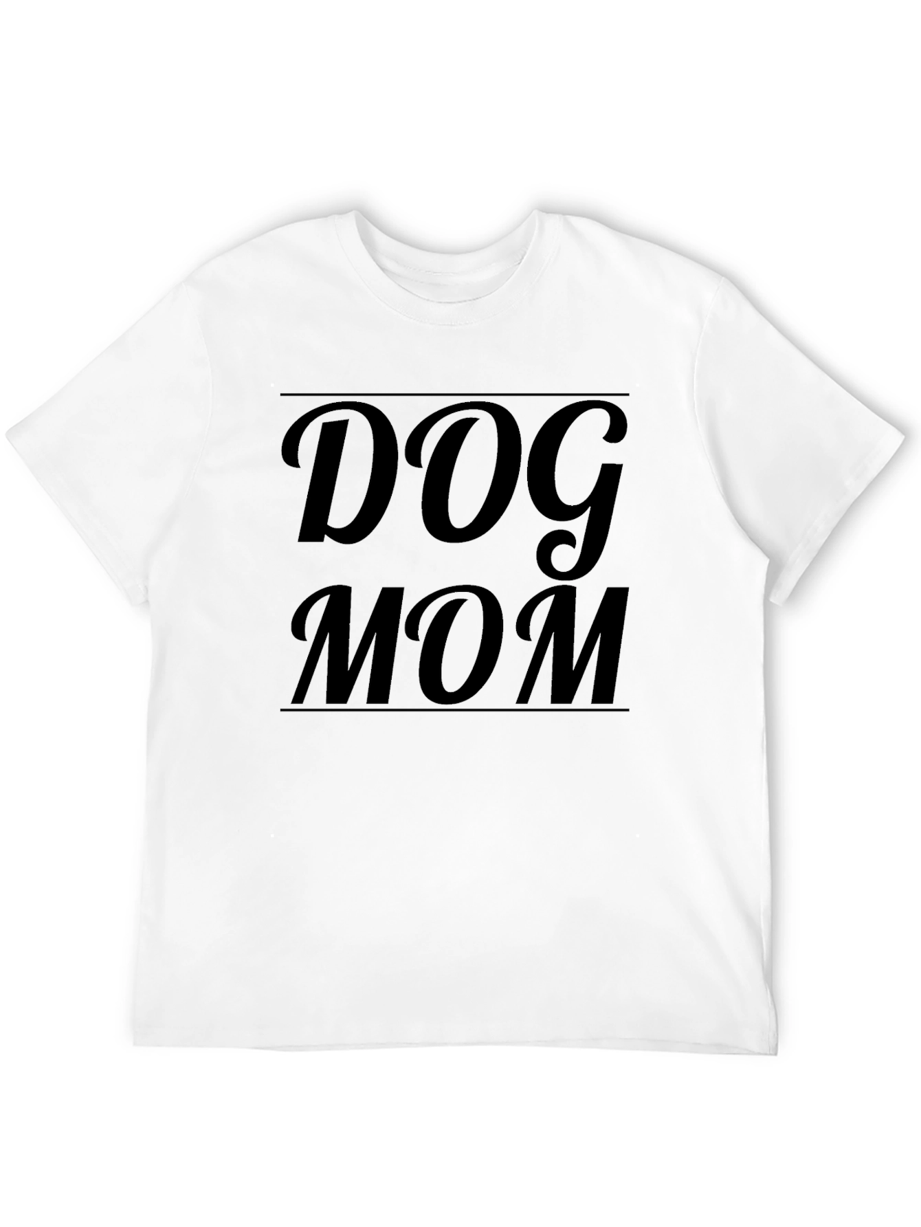 Dog Mom Black T-Shirt