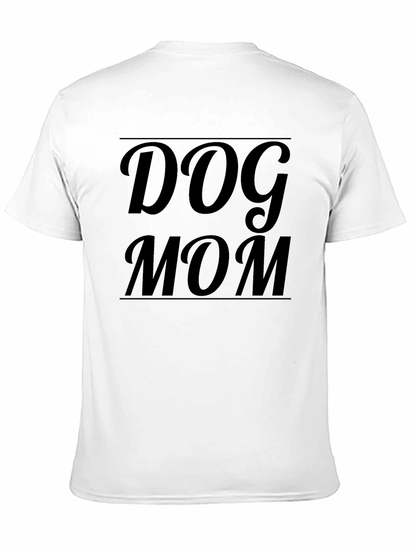 Dog Mom Black T-Shirt
