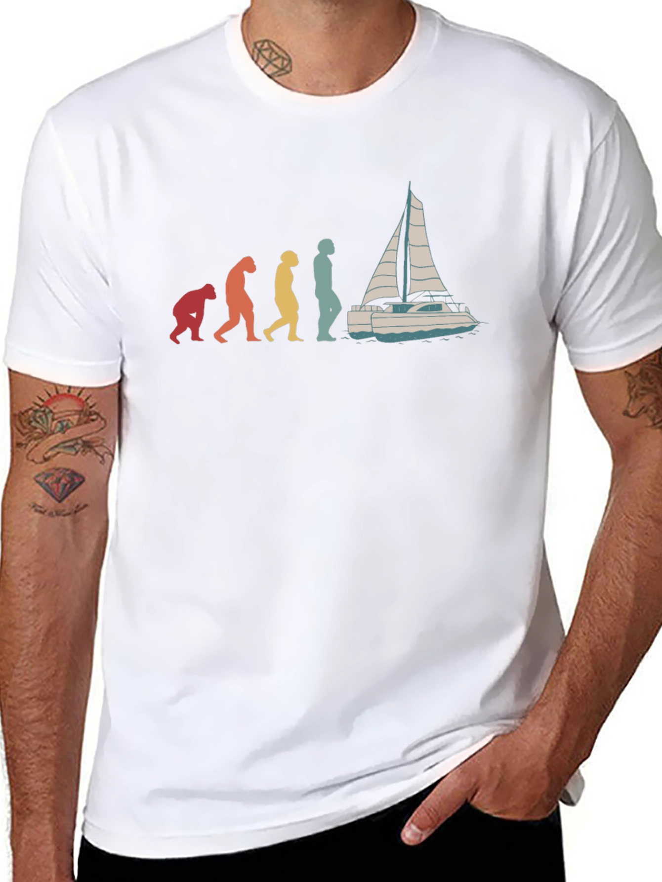 Evolution of Sailing T-Shirt