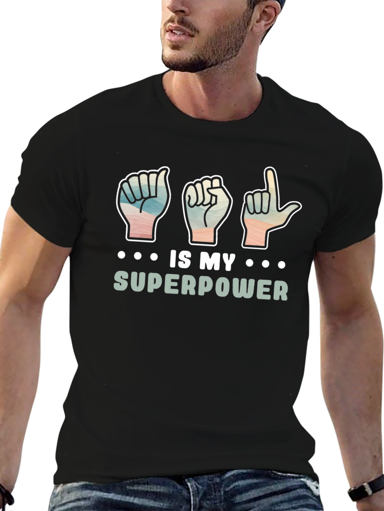 Sign Language is My Superpower Graphic Tee
