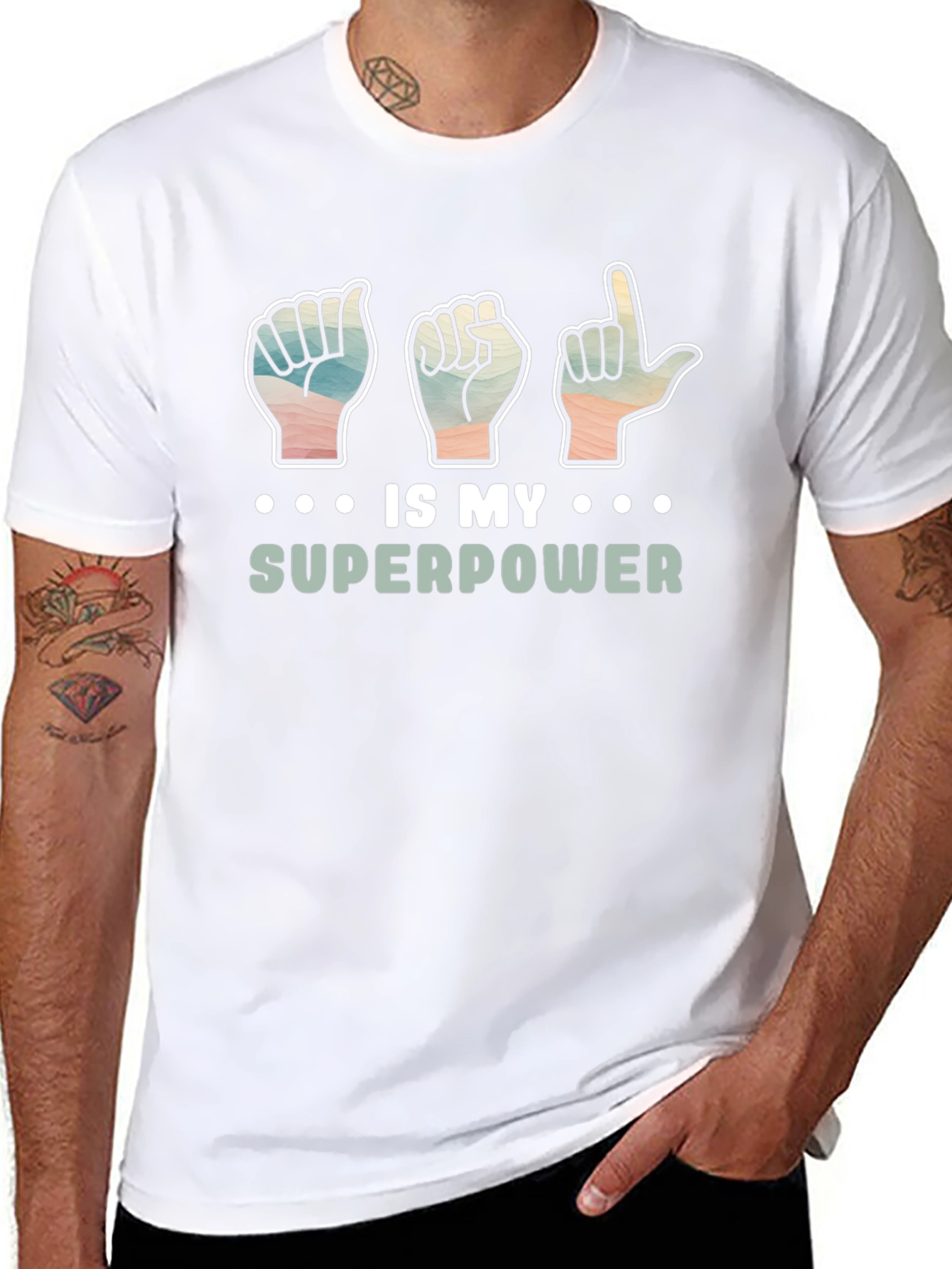 Sign Language is My Superpower Graphic Tee