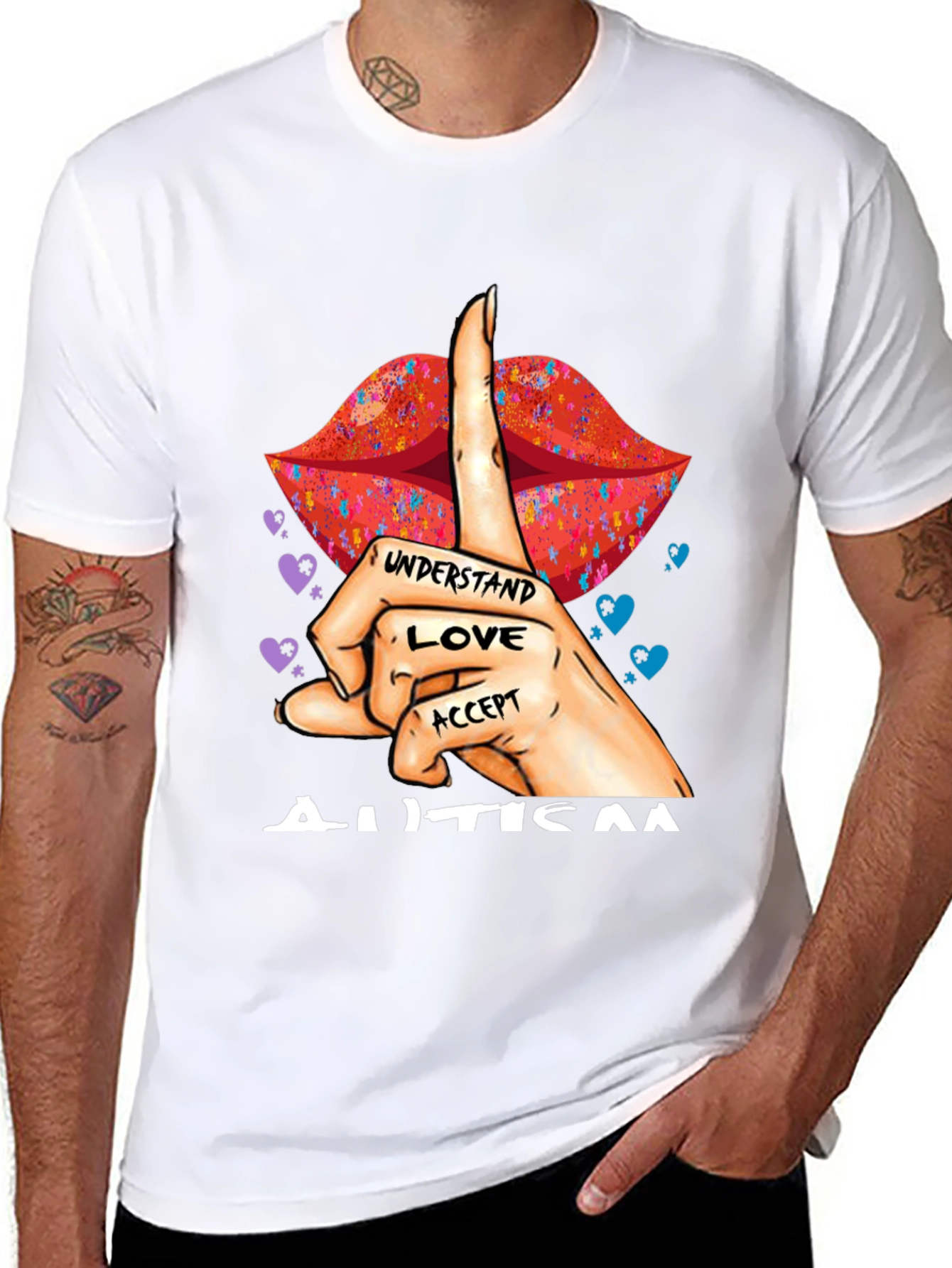 Autism Awareness Understand Love Accept Graphic Tee