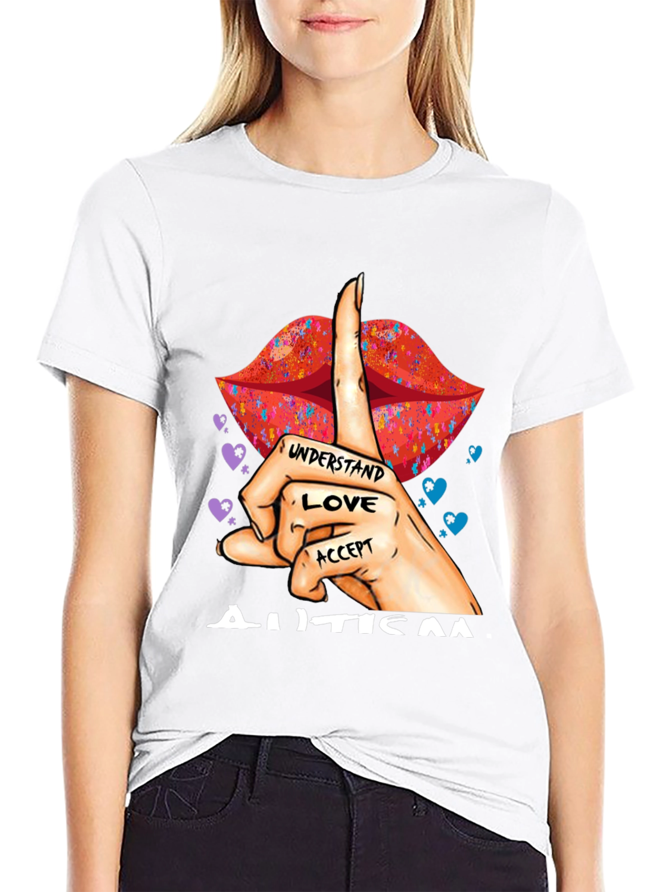 Autism Awareness Understand Love Accept Graphic Tee