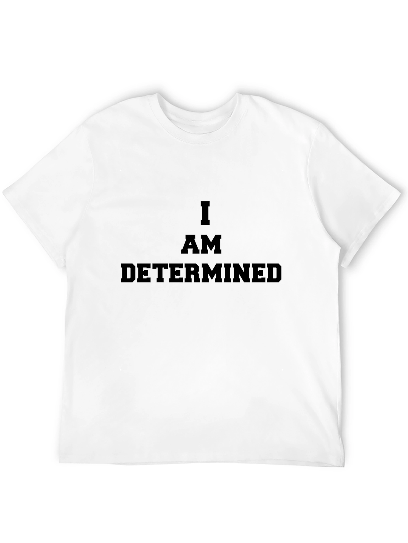 Determined Black T-Shirt - Motivational Graphic Tee