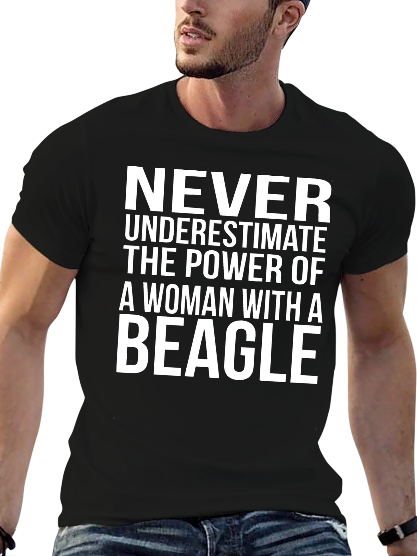 Woman & Beagle Power T-Shirt