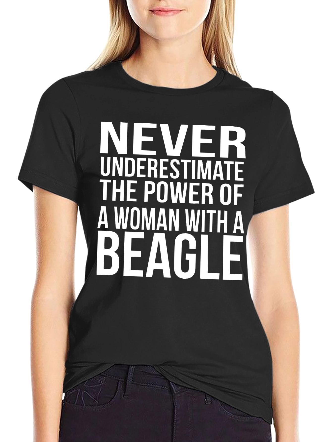 Woman & Beagle Power T-Shirt