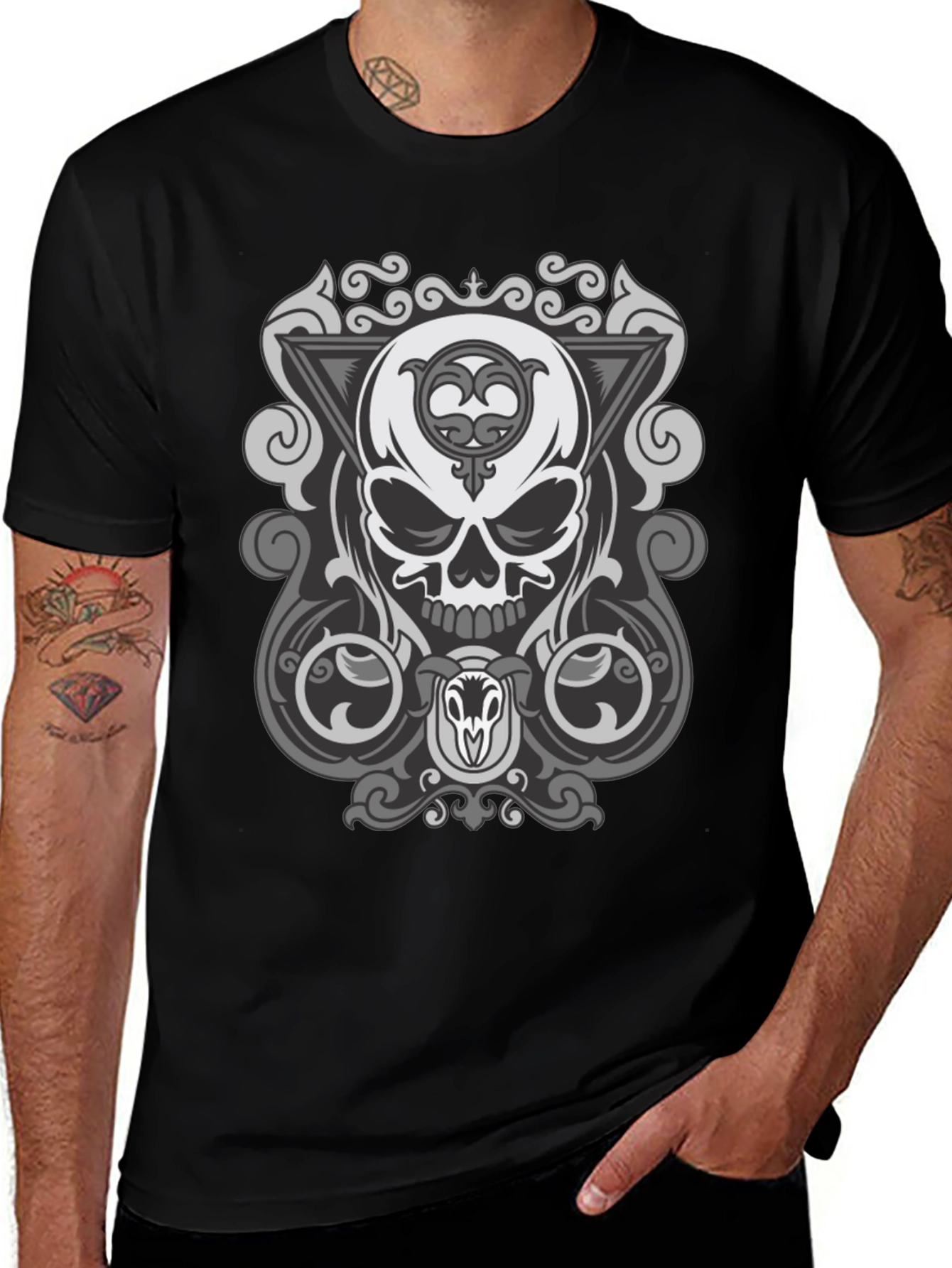 Skull Graphic Black T-Shirt