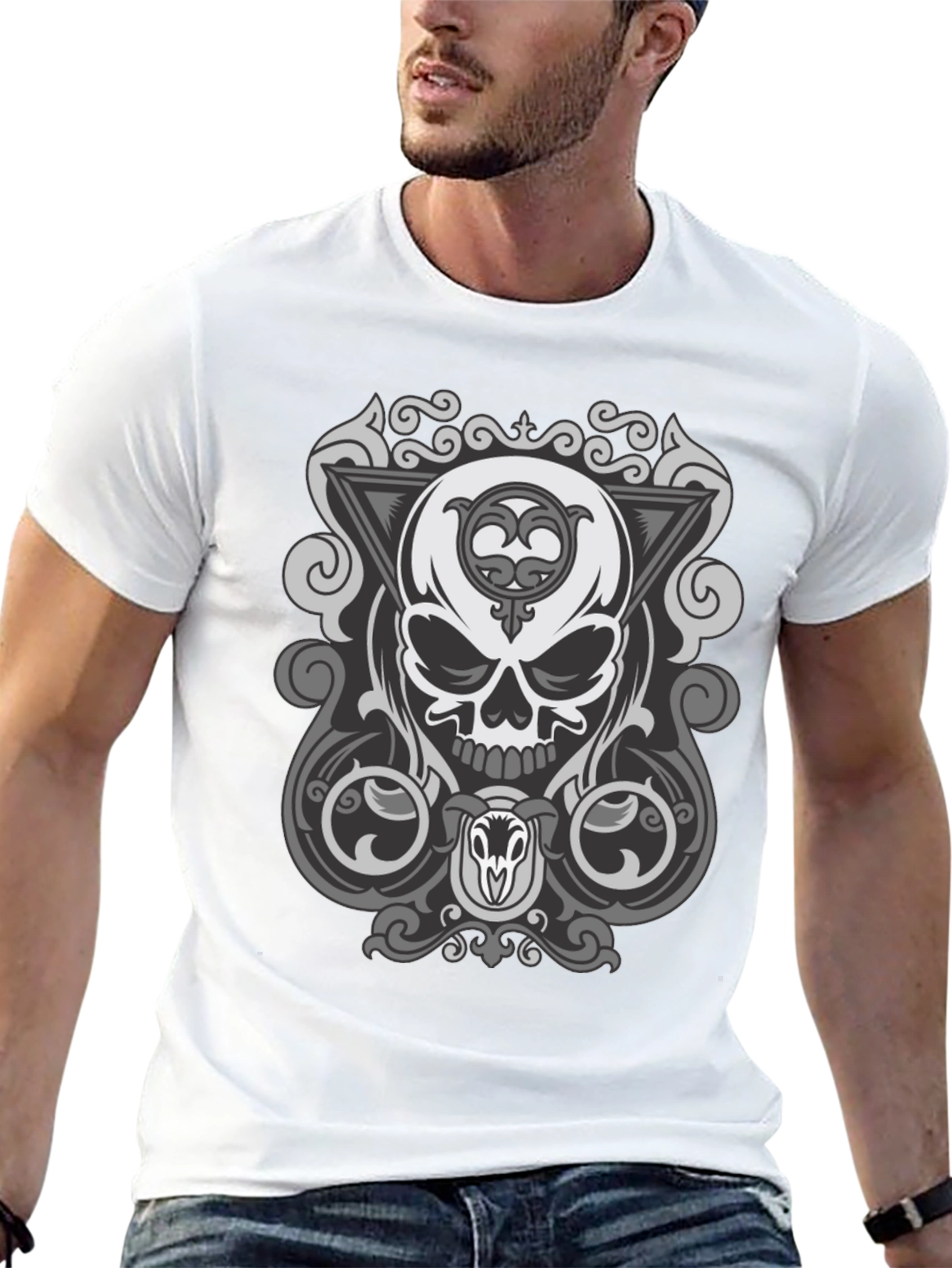Skull Graphic Black T-Shirt