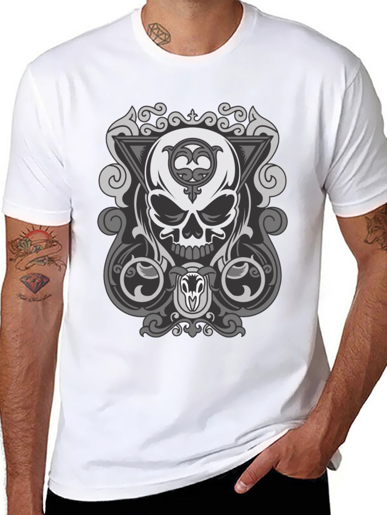 Skull Graphic Black T-Shirt