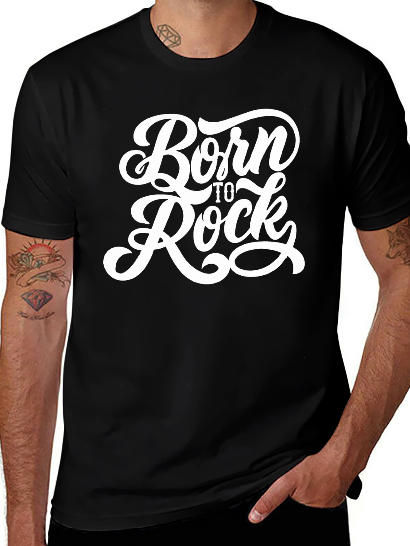 Born to Rock Black T-Shirt