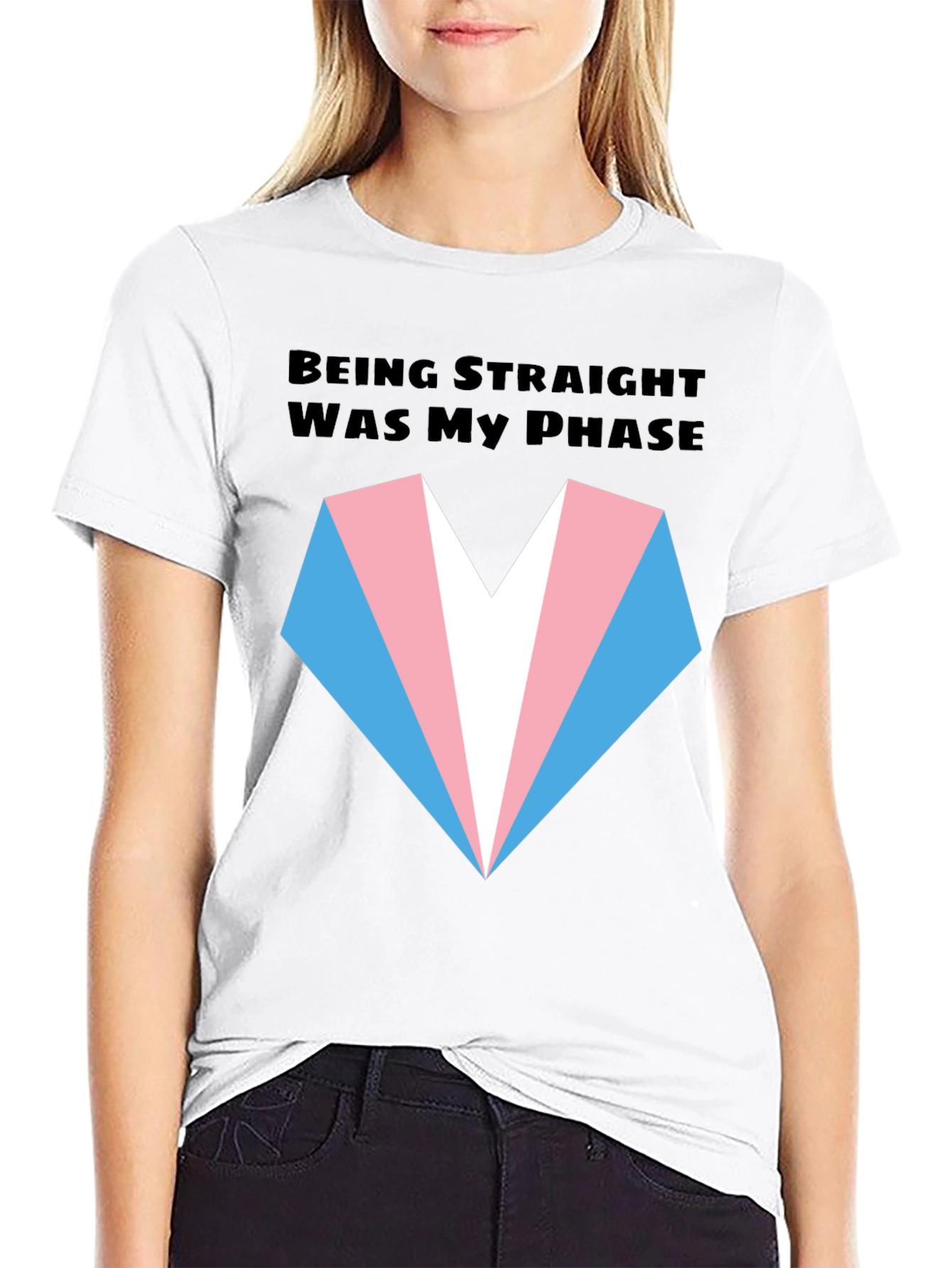Transgender Pride T-Shirt: Being Straight Was My Phase