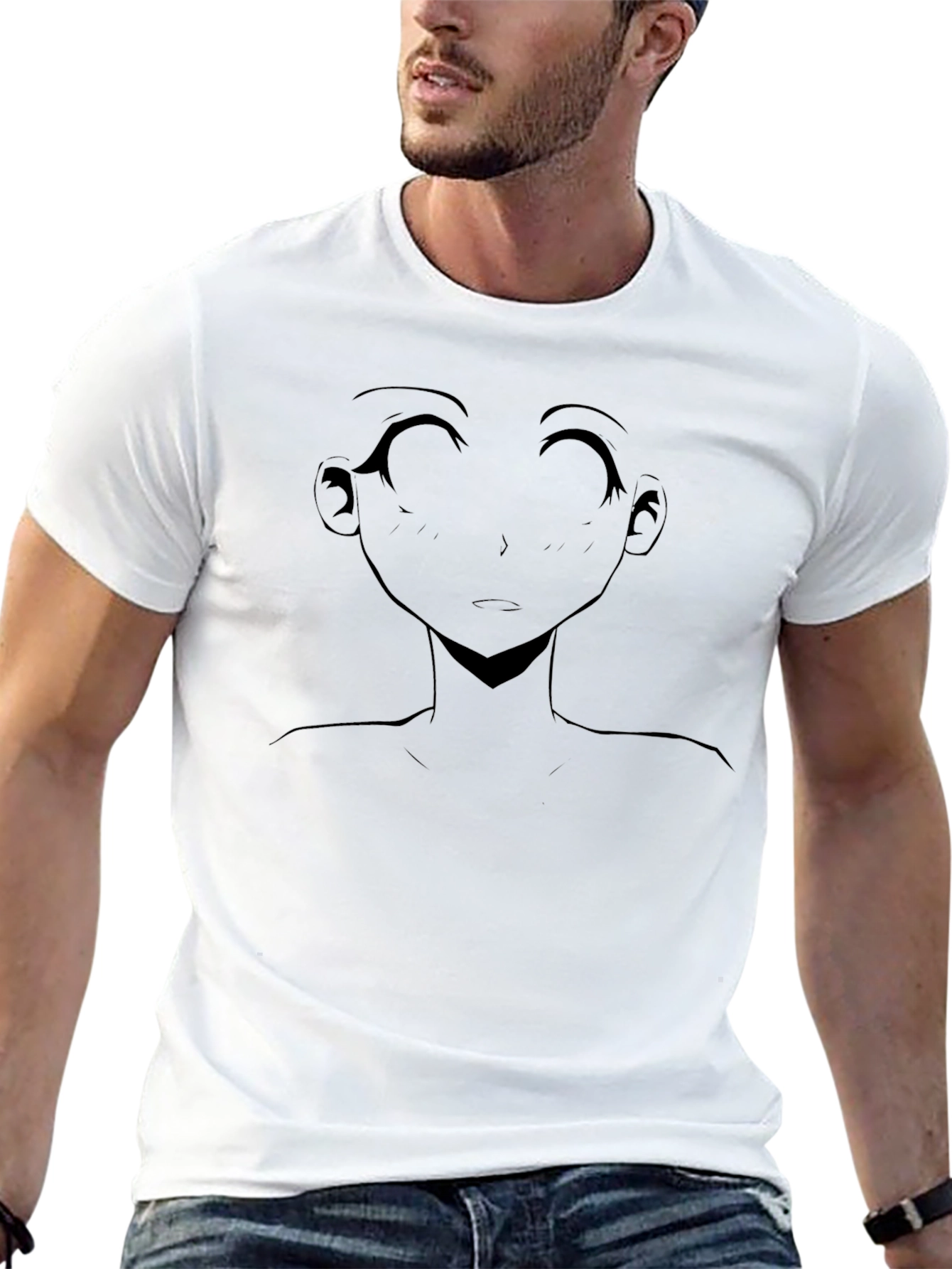 Anime Girl Graphic Black T-Shirt