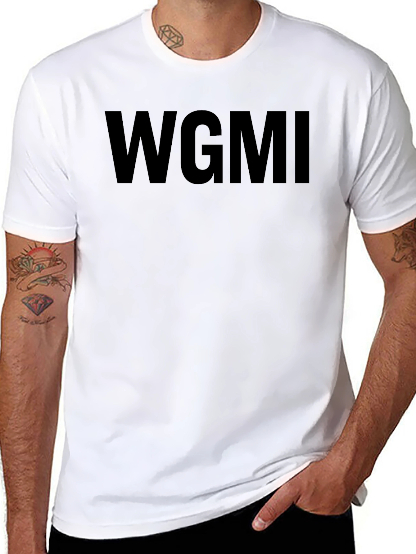 WGMI Black T-Shirt - Crypto Meme Apparel