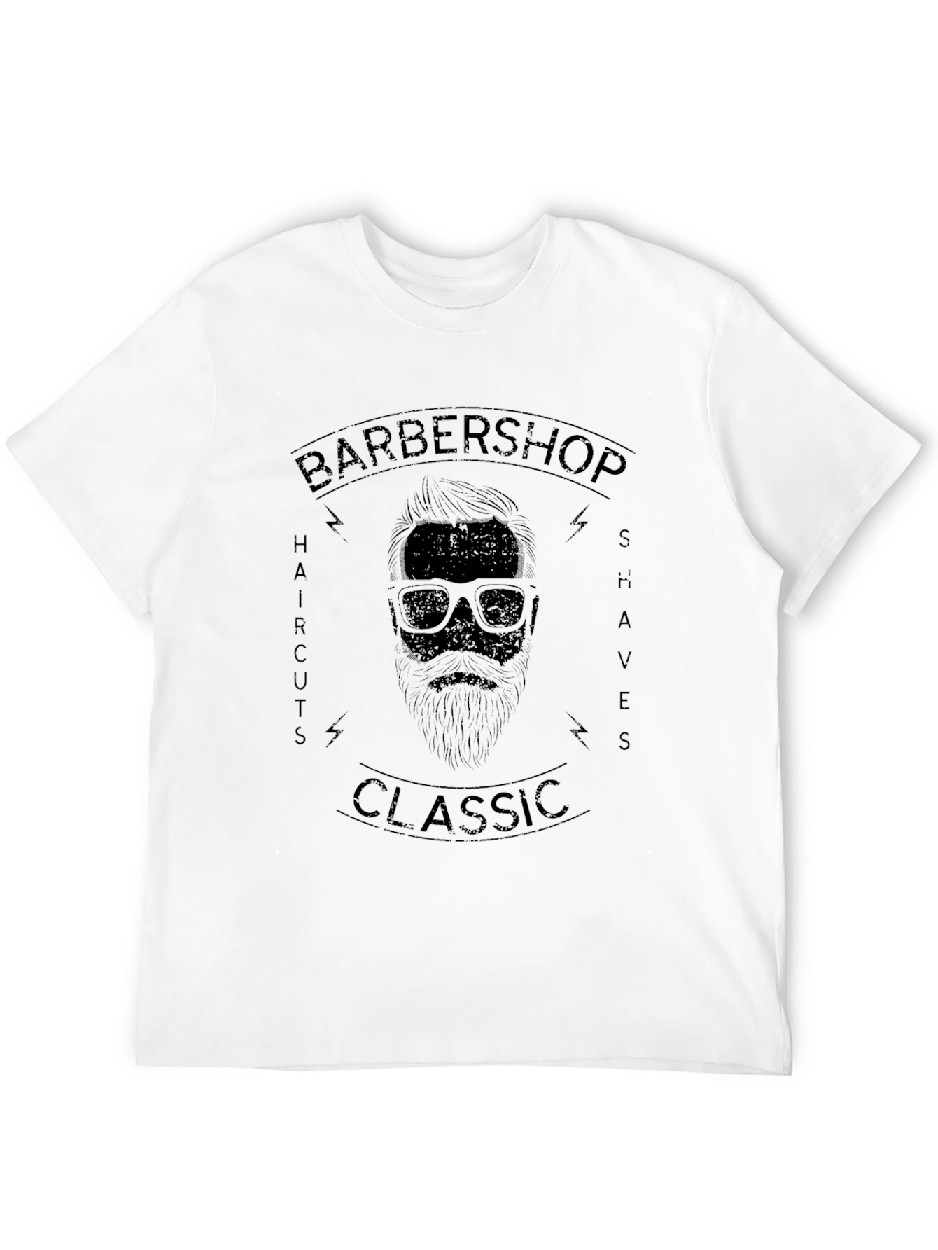 Classic Barbershop Graphic Print T-Shirt