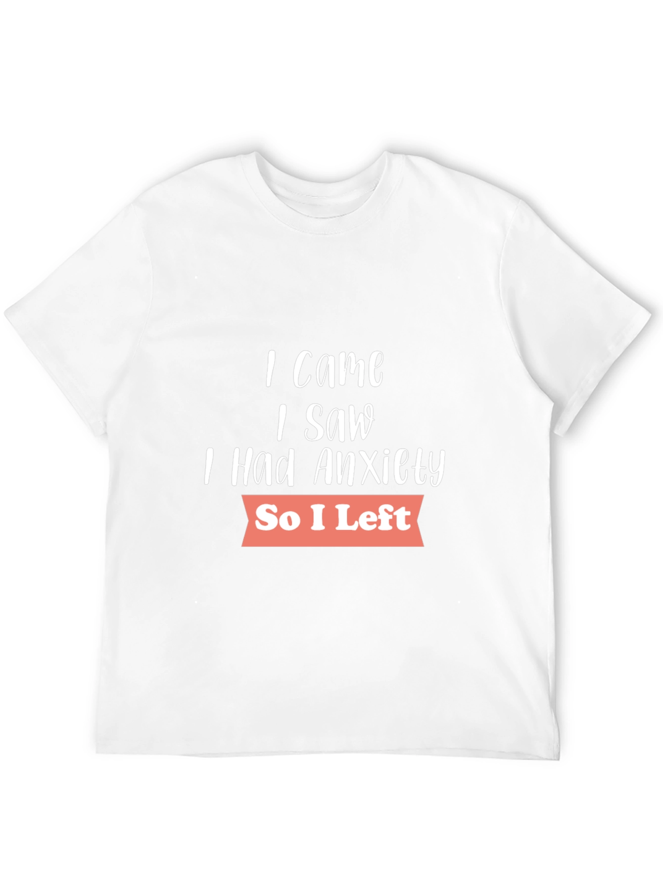 Anxiety Graphic T-Shirt - Soft Cotton Blend Casual Wear