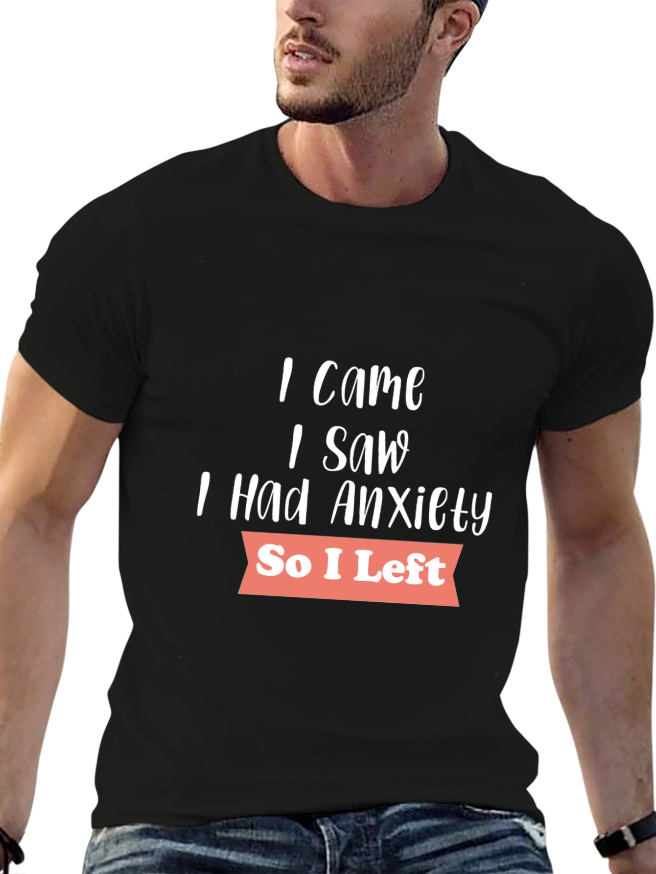 Anxiety Graphic T-Shirt - Soft Cotton Blend Casual Wear