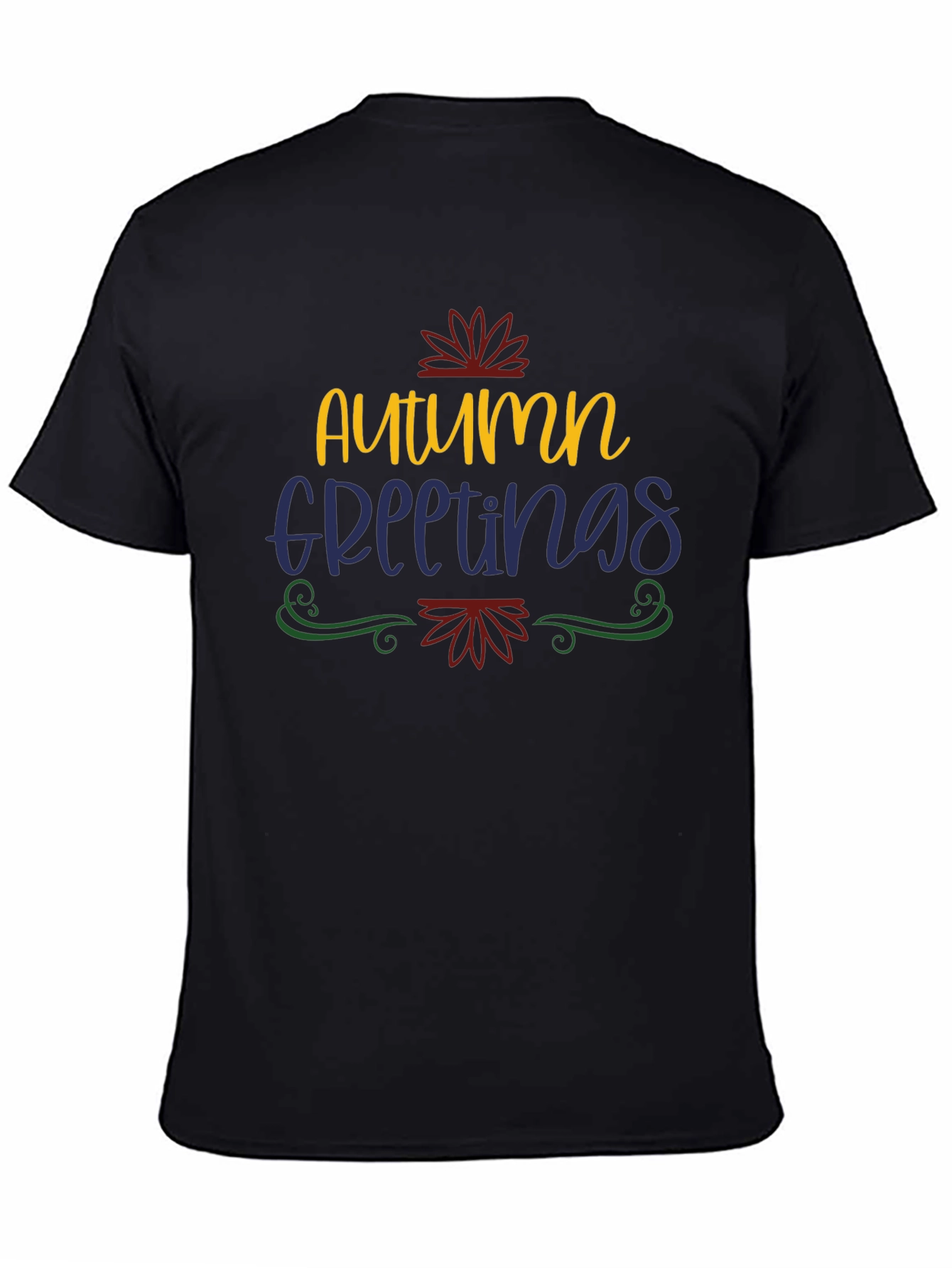 Autumn Greetings Graphic Tee - Fall Season Shirt