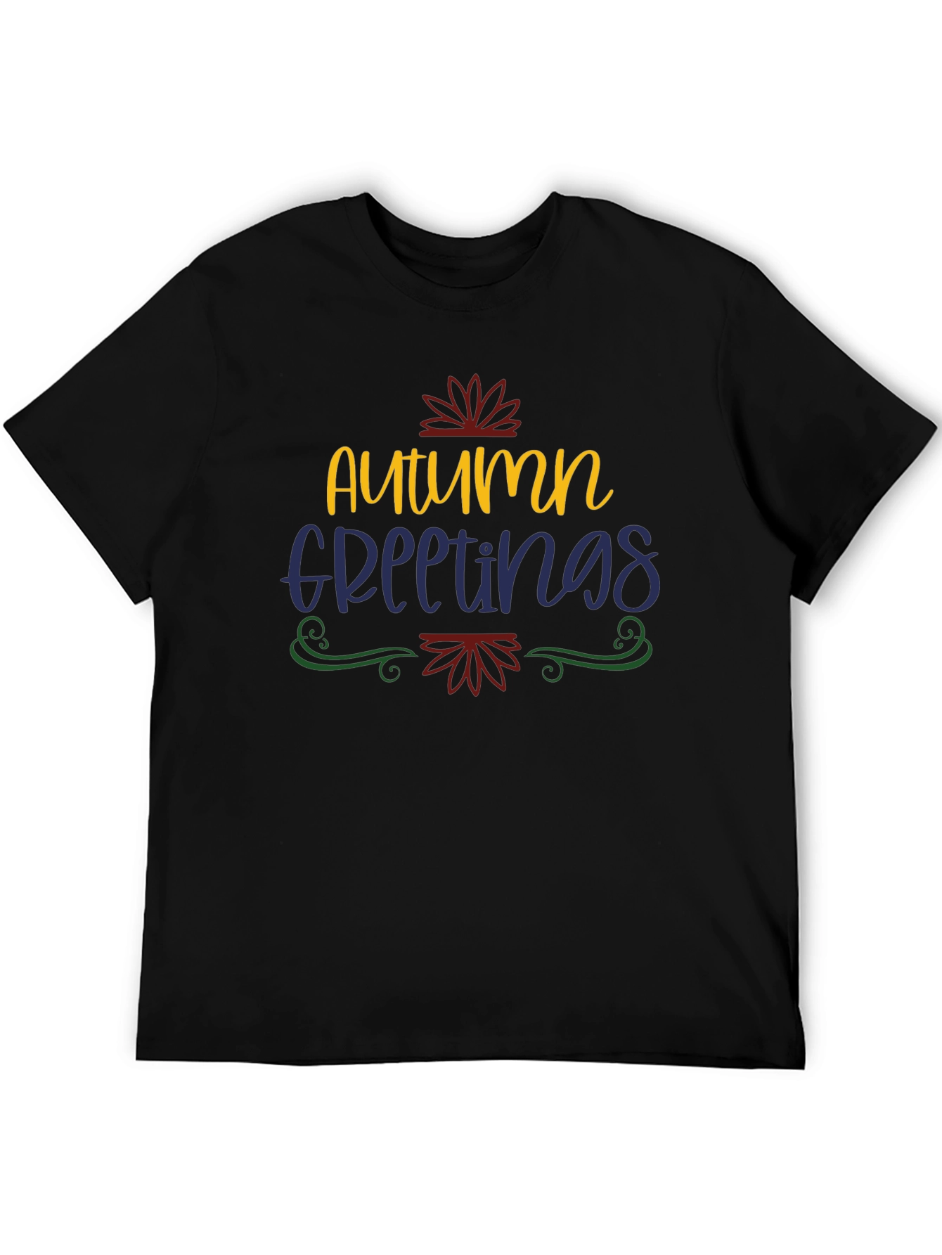 Autumn Greetings Graphic Tee - Fall Season Shirt