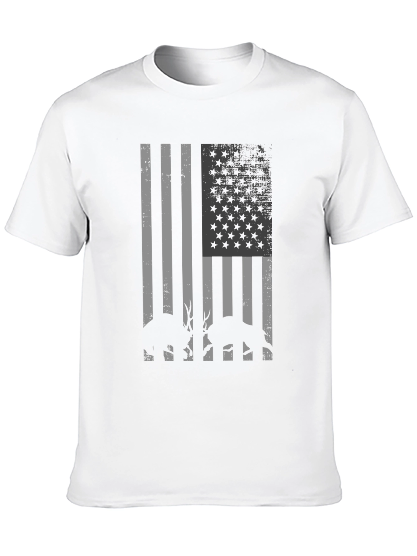 American Flag Deer Hunting T-Shirt