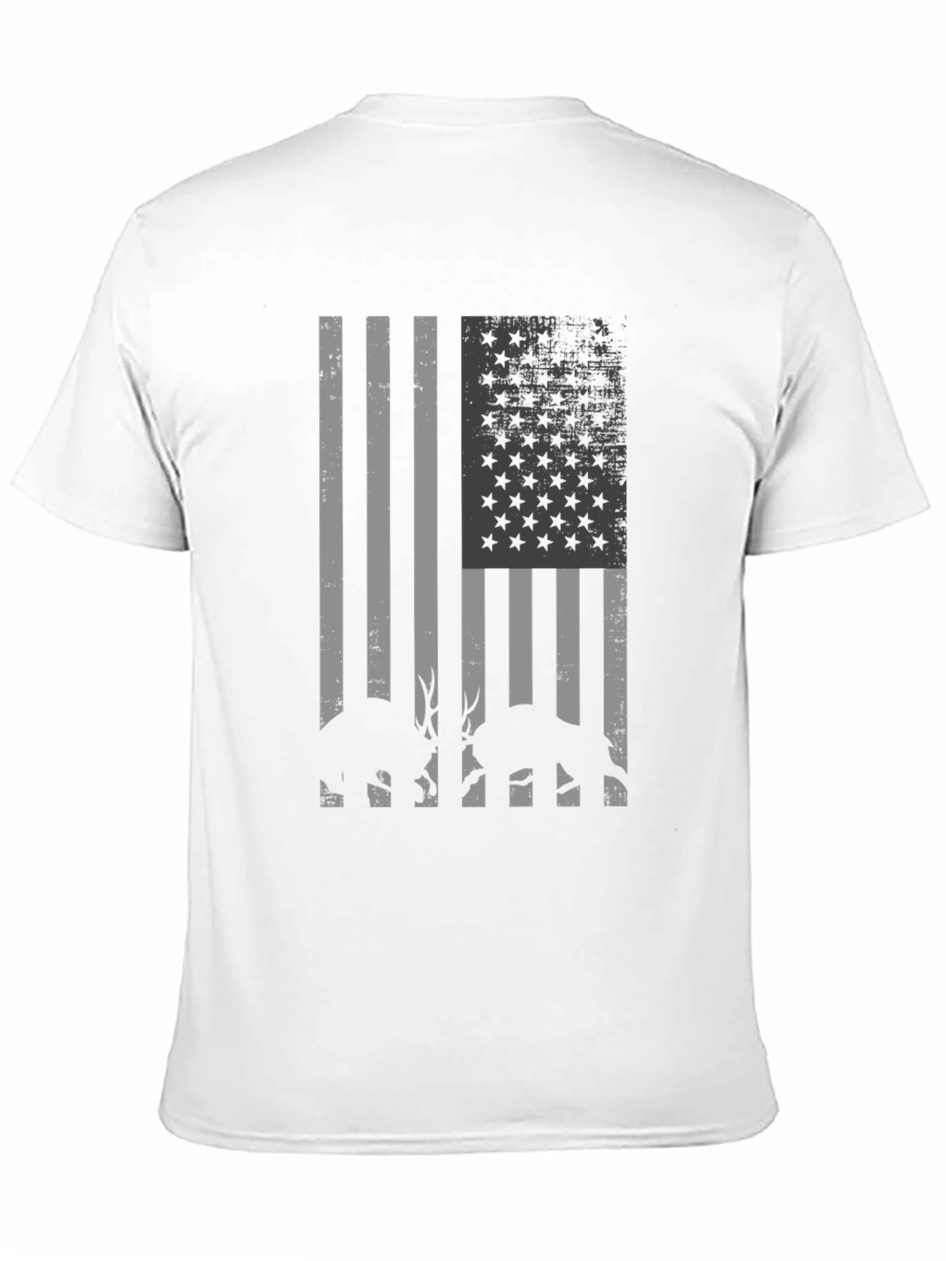 American Flag Deer Hunting T-Shirt