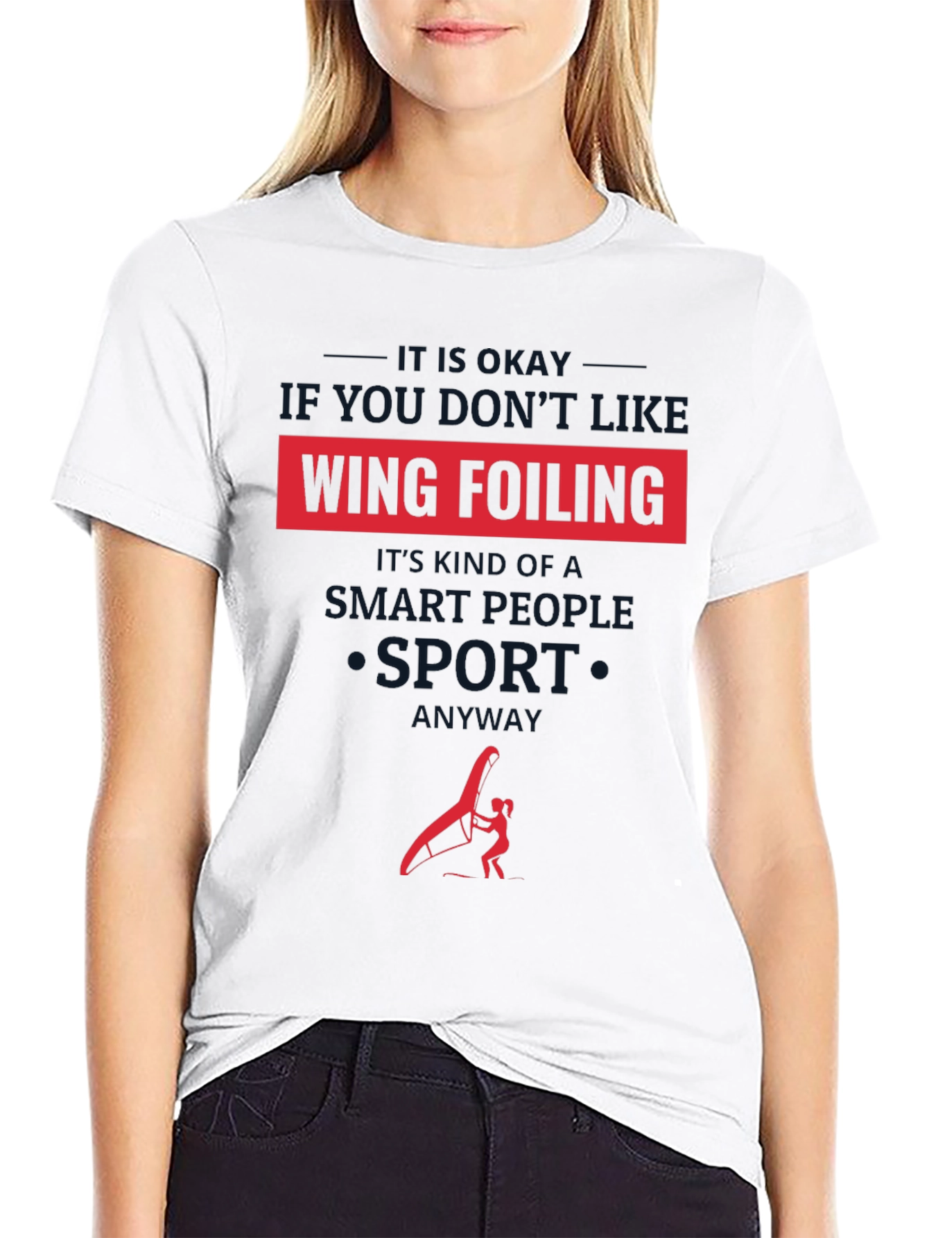 Wing Foiling Smart People Sport T-Shirt