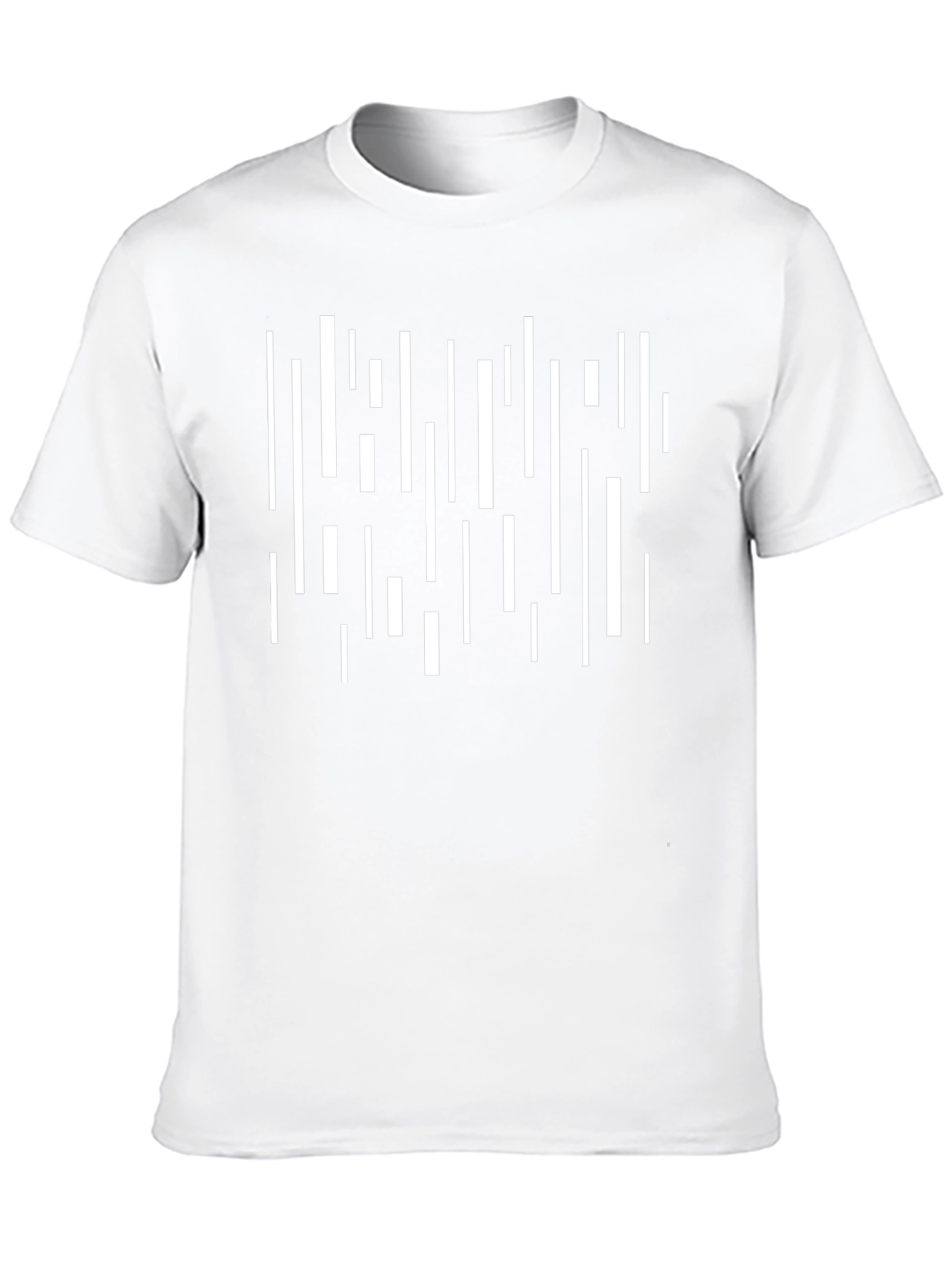 Modern Graphic Print Black T-Shirt