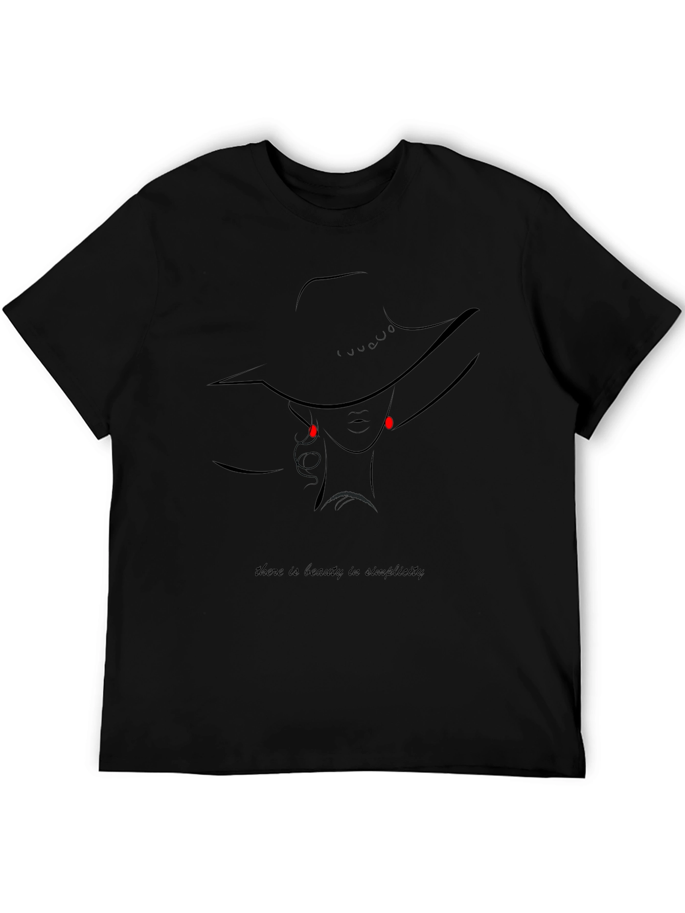 Beauty in Simplicity Graphic Tee - Black