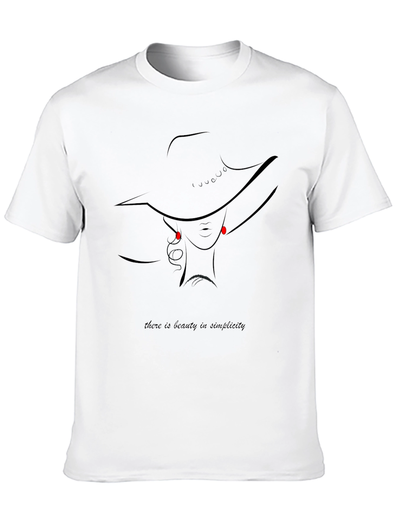 Beauty in Simplicity Graphic Tee - Black