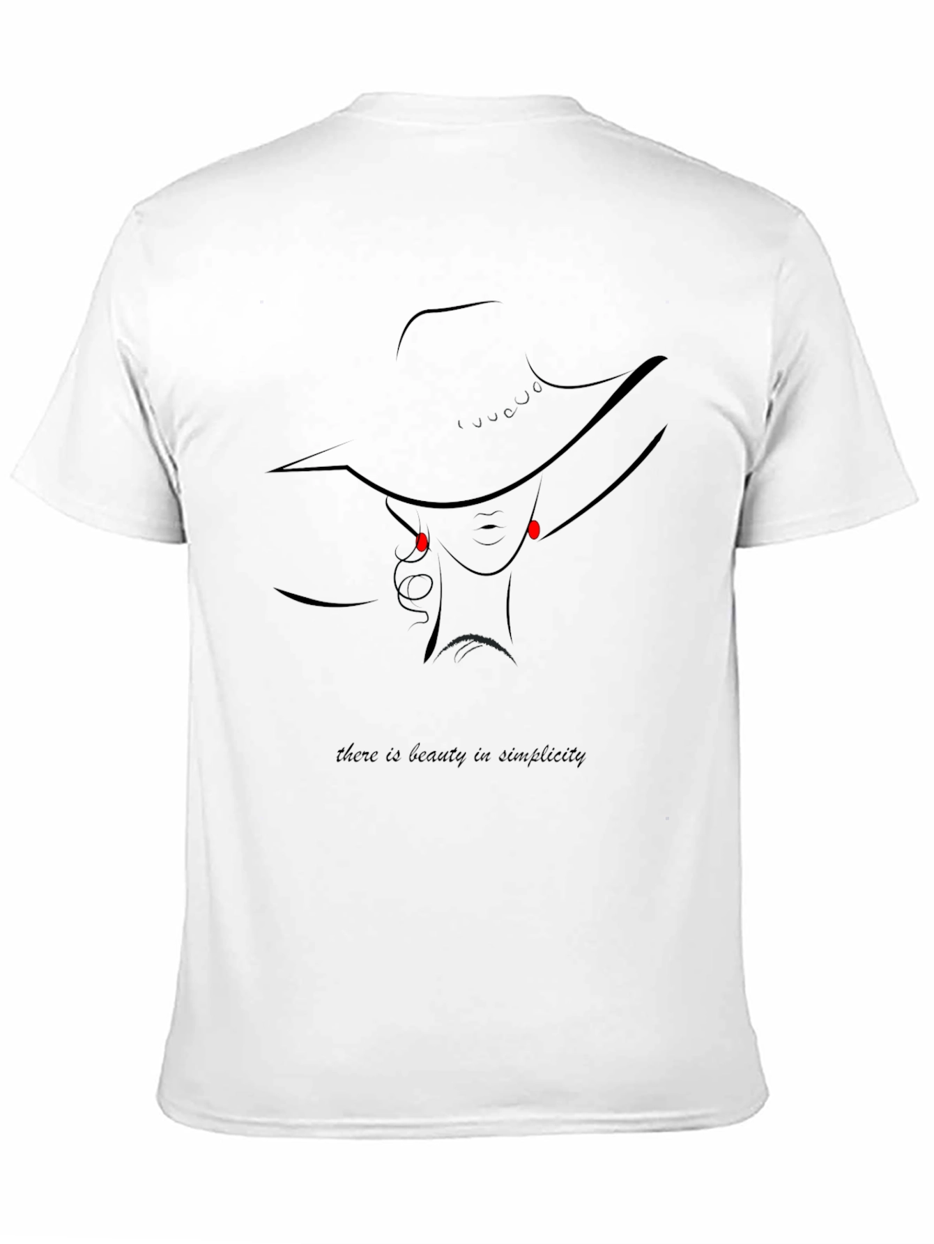 Beauty in Simplicity Graphic Tee - Black