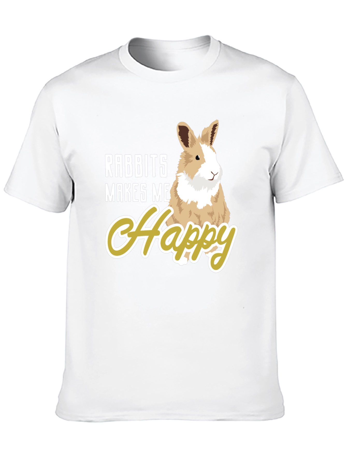 Rabbits Make Me Happy T-Shirt