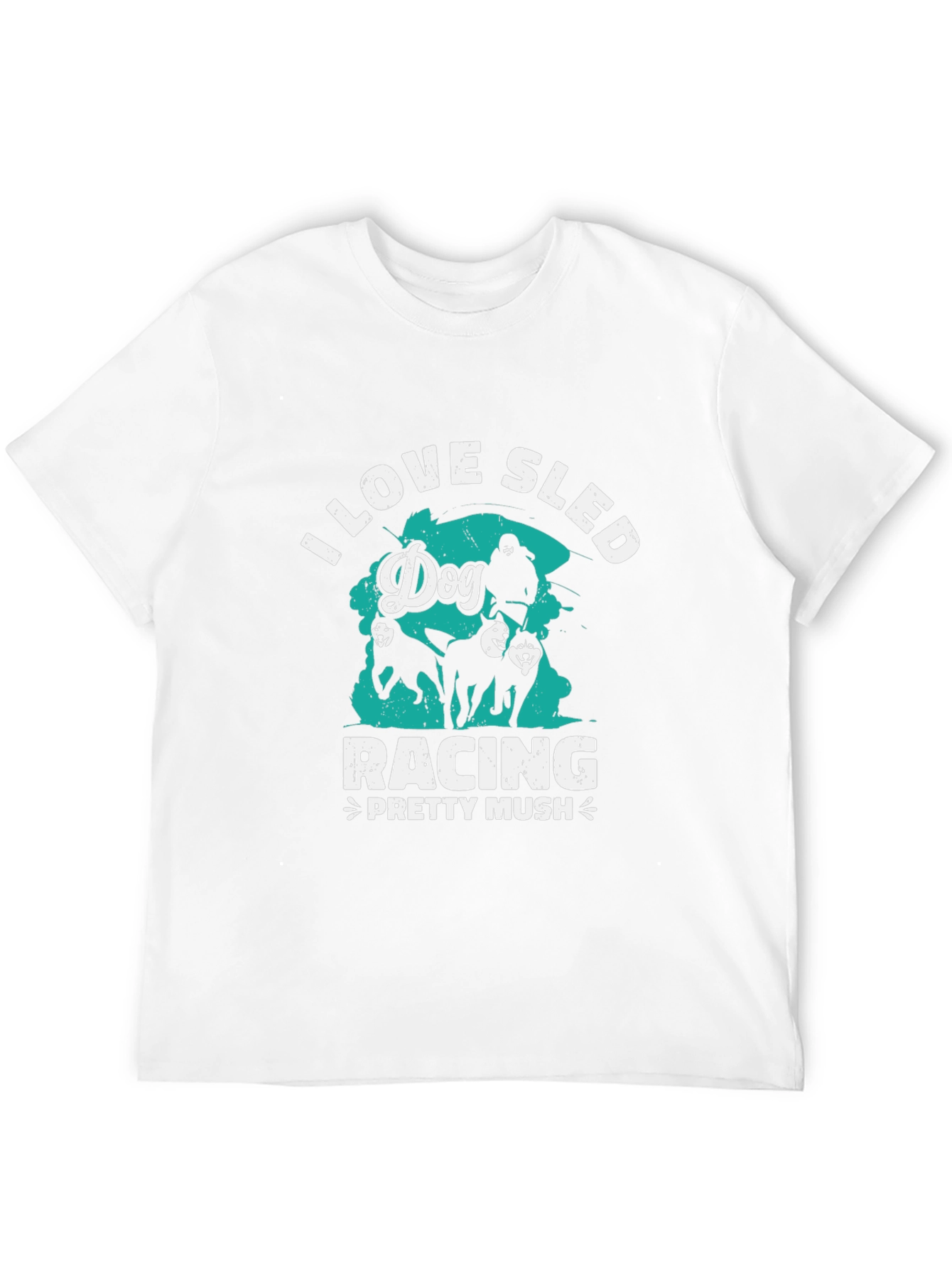 Dog Sled Racing T-Shirt - Pretty Mush Design