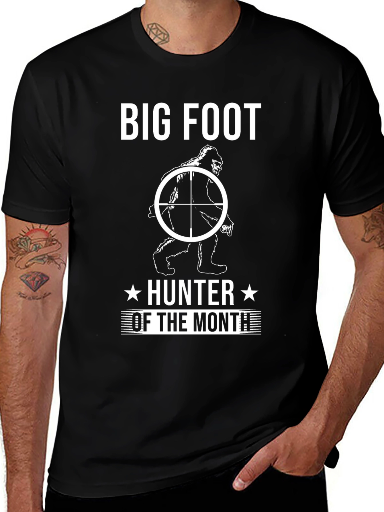 Bigfoot Hunter of the Month Graphic T-Shirt