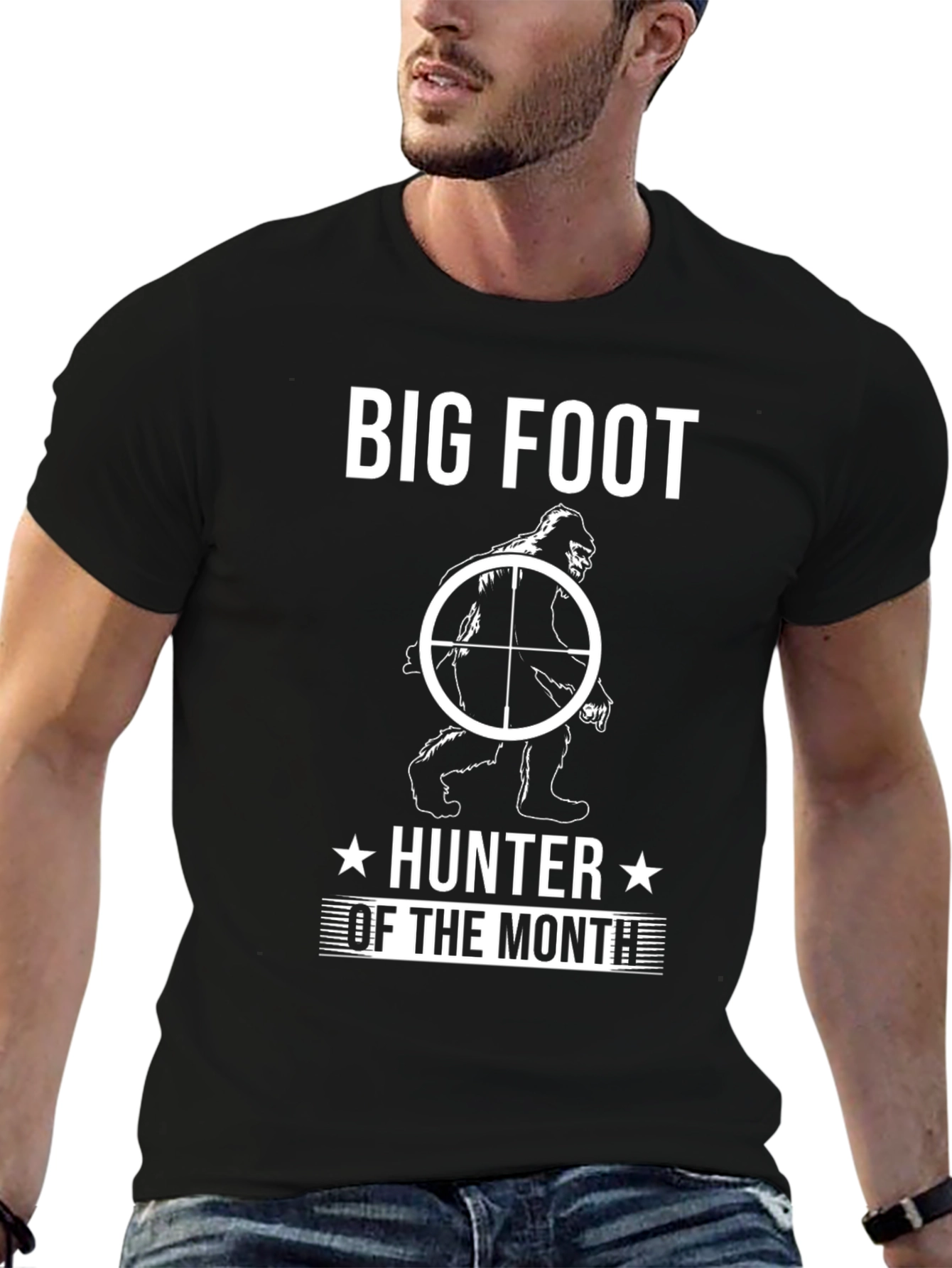 Bigfoot Hunter of the Month Graphic T-Shirt