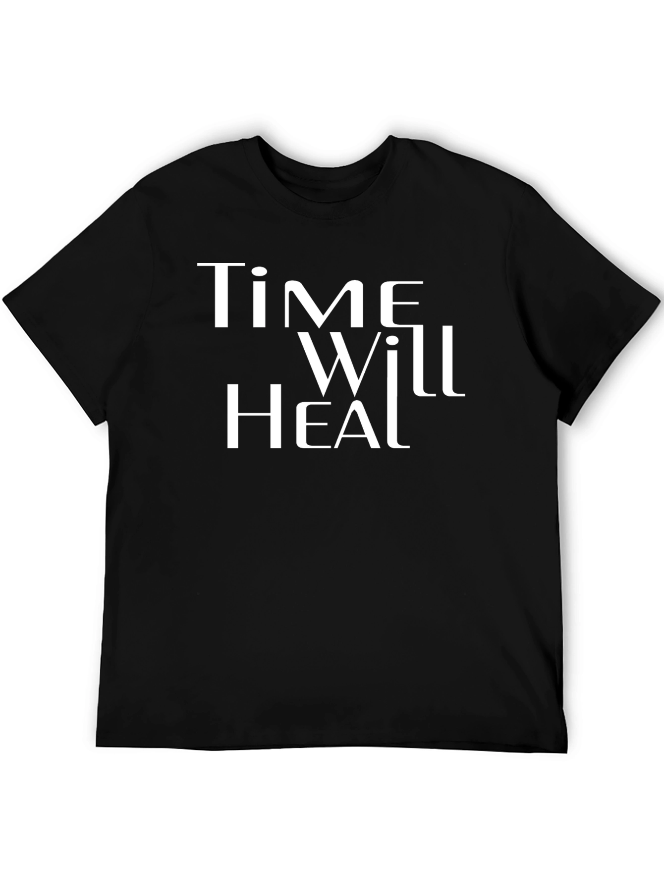 Time Will Heal Graphic Tee - Unisex Black T-Shirt