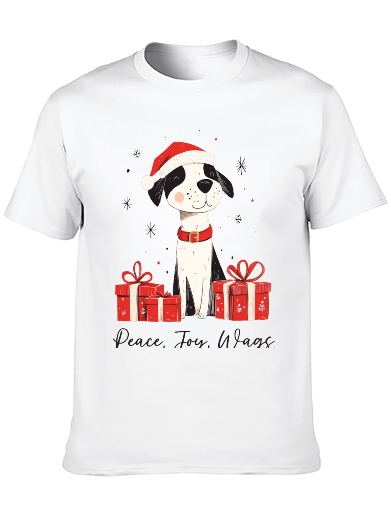 Festive Dog Christmas T-Shirt