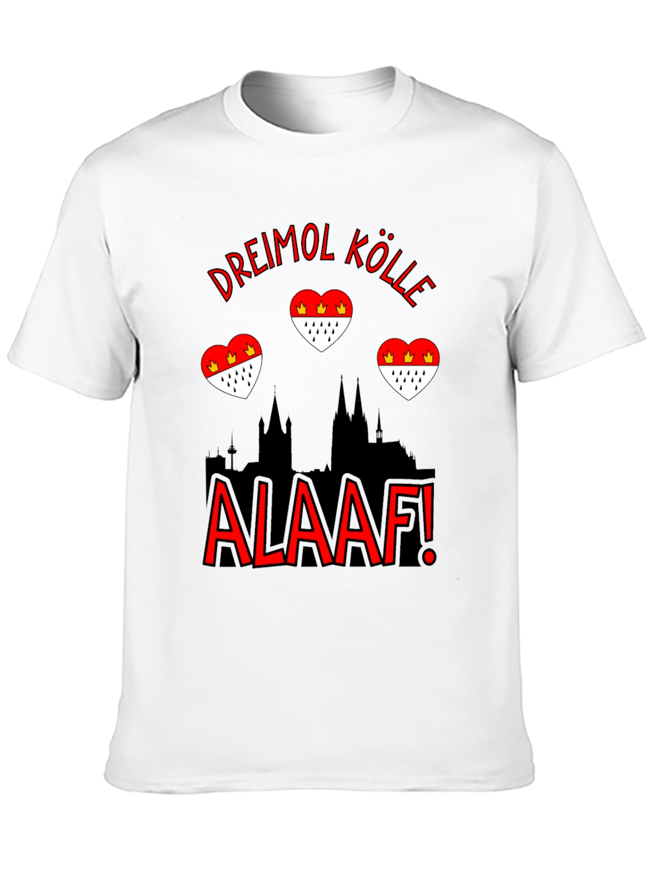 Dreimol Kölle Alaaf Black T-Shirt
