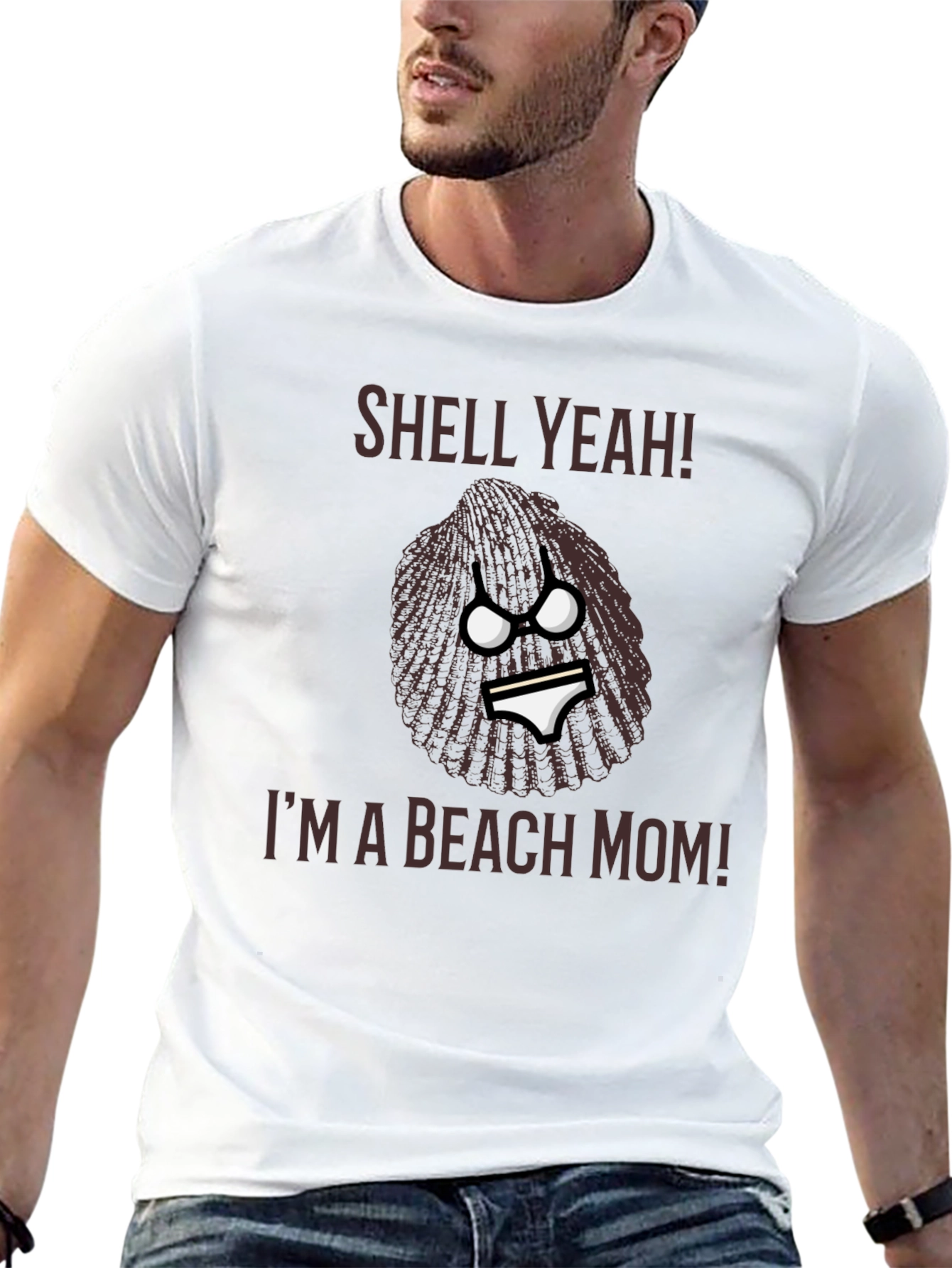 Shell Yeah! Beach Mom Graphic T-Shirt
