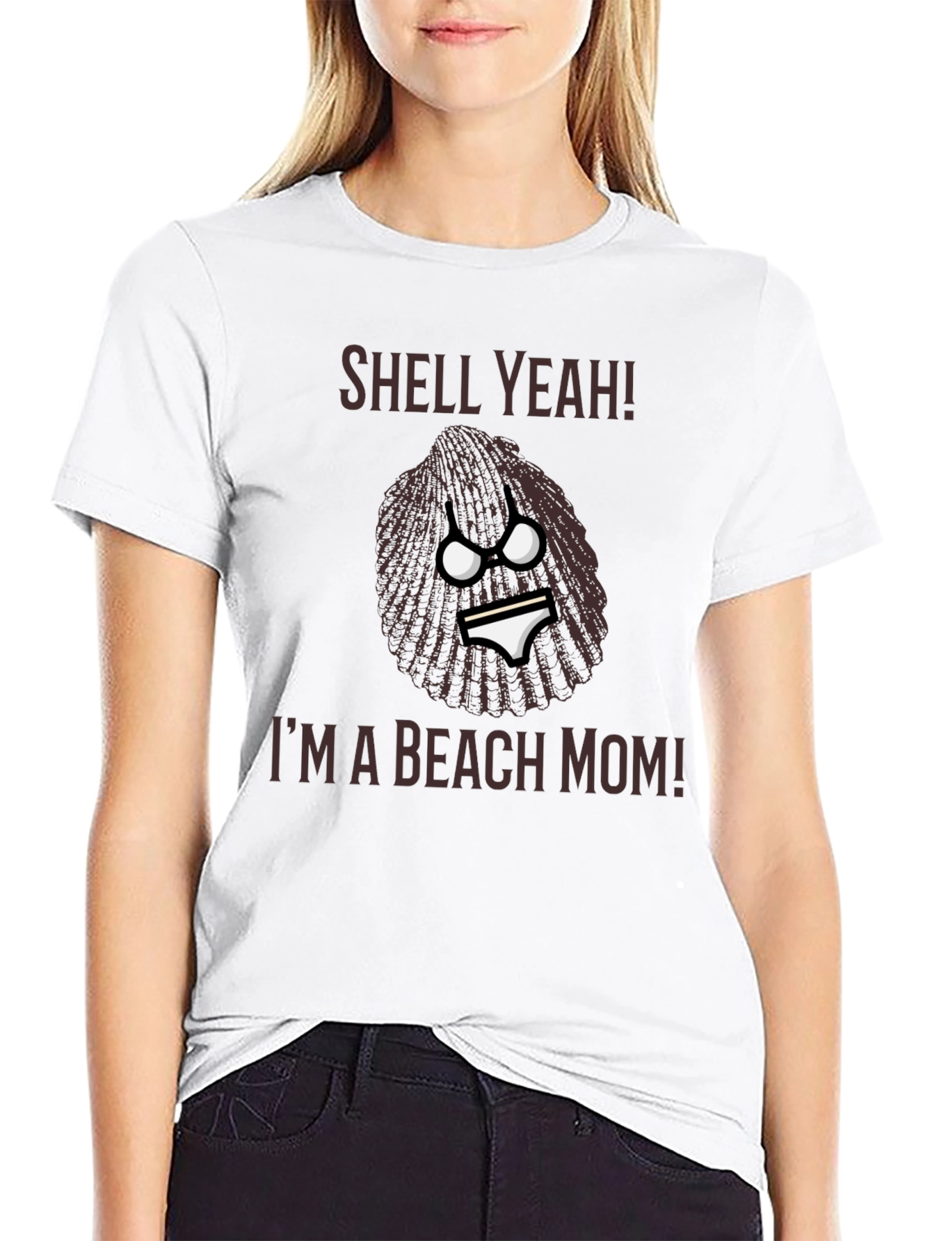 Shell Yeah! Beach Mom Graphic T-Shirt