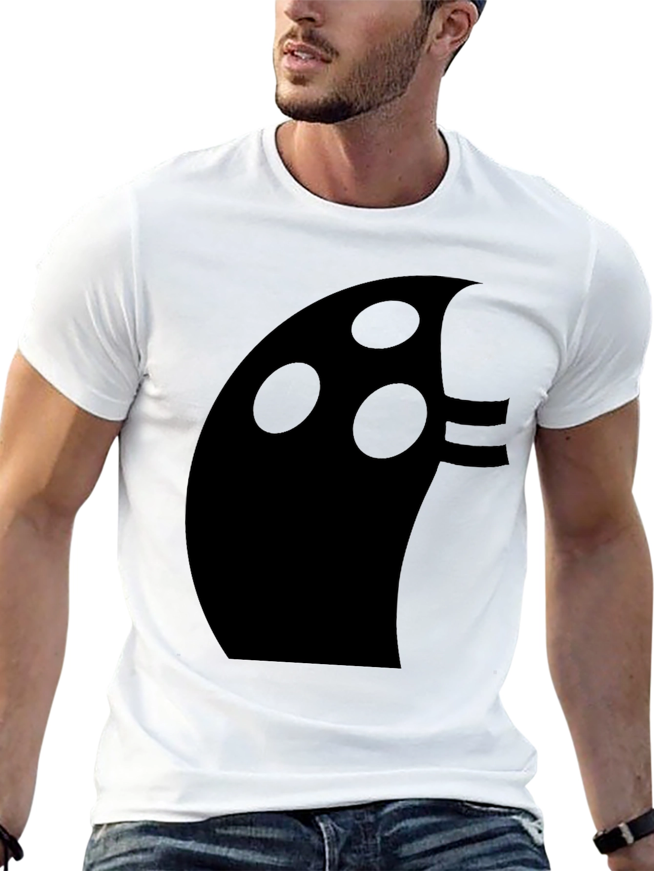 Abstract Graphic Black T-Shirt - Modern Style