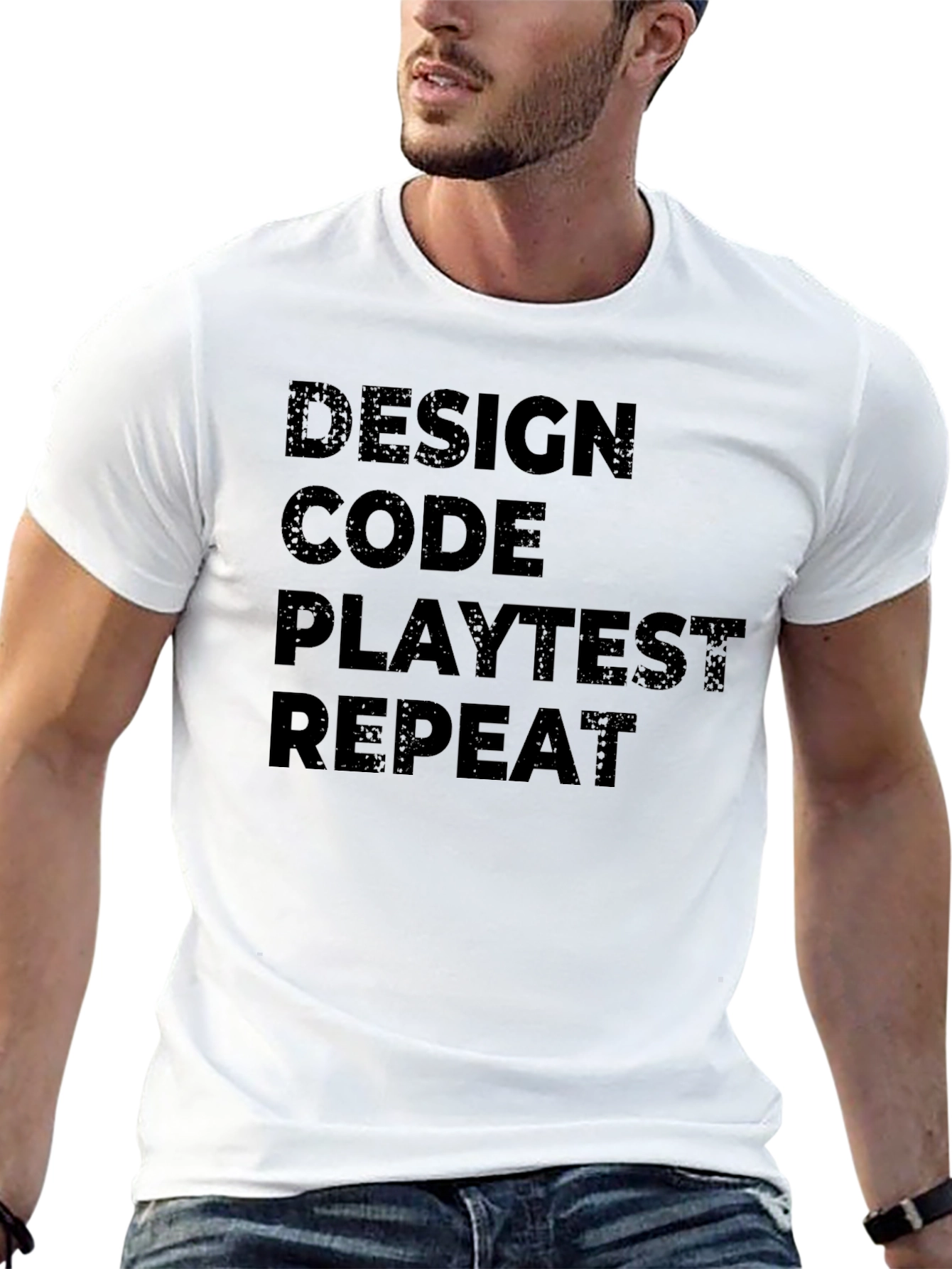 Design Code Playtest Repeat Black T-Shirt