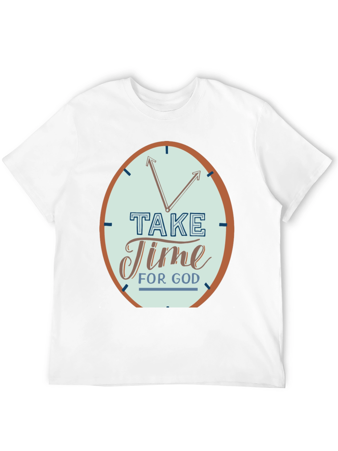 Time For God Black Graphic T-Shirt
