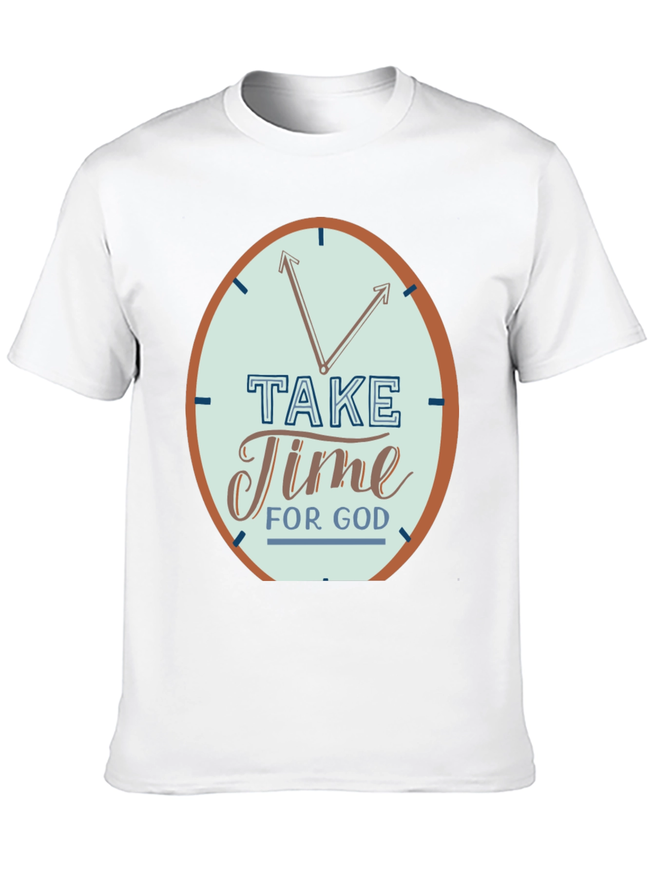 Time For God Black Graphic T-Shirt