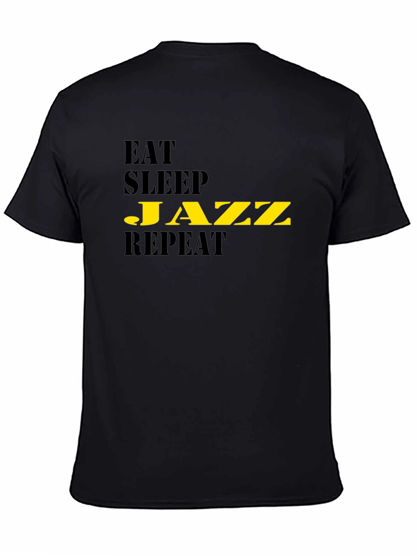 Eat Sleep Jazz Repeat Black T-Shirt