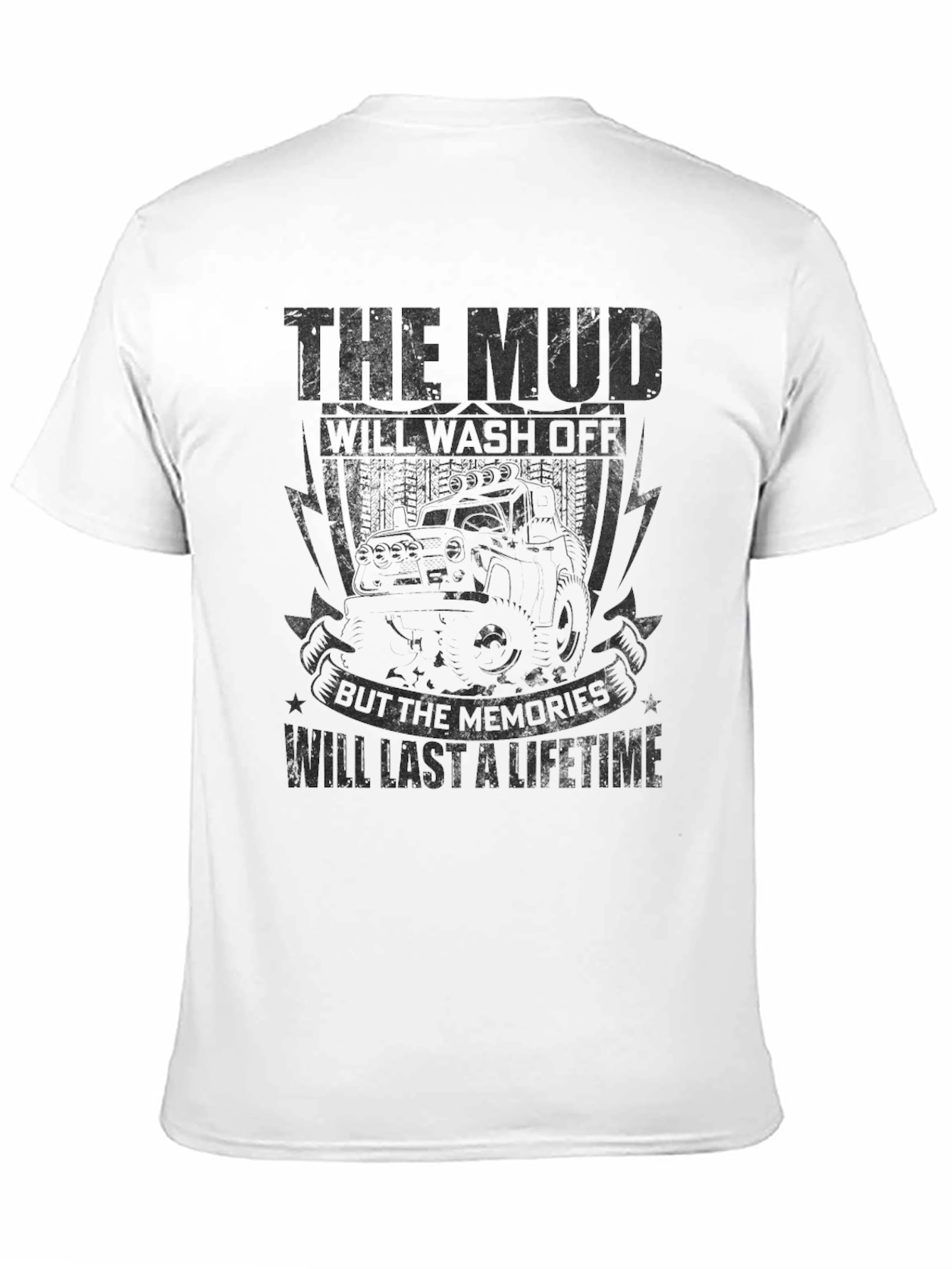 The Mud Will Wash Off Black Graphic T-Shirt