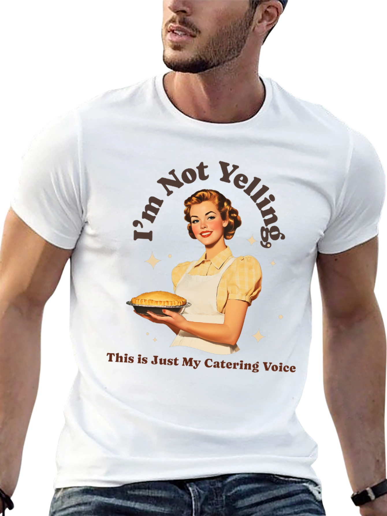 Im Not Yelling Catering T-Shirt
