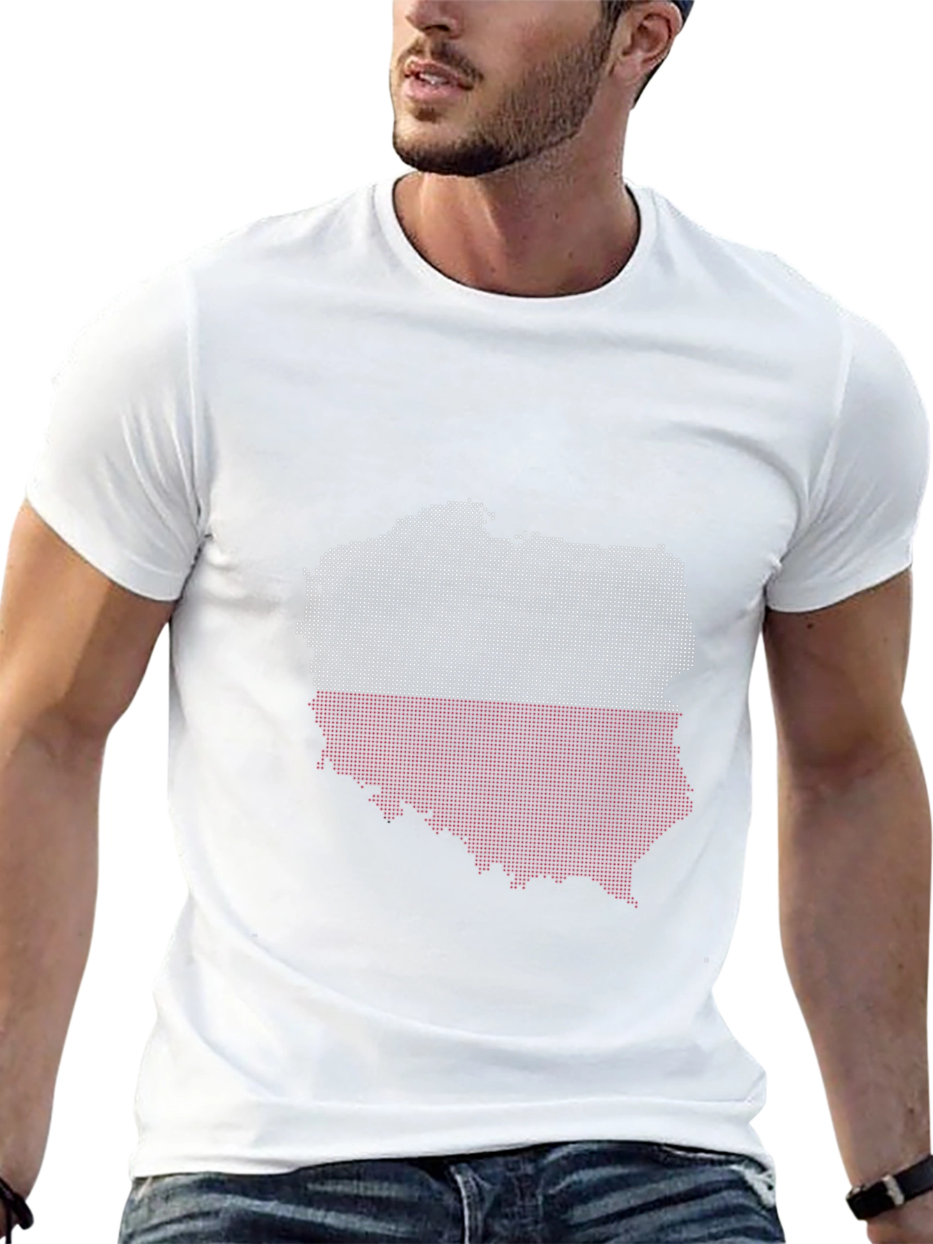 Poland Flag Map Graphic T-Shirt