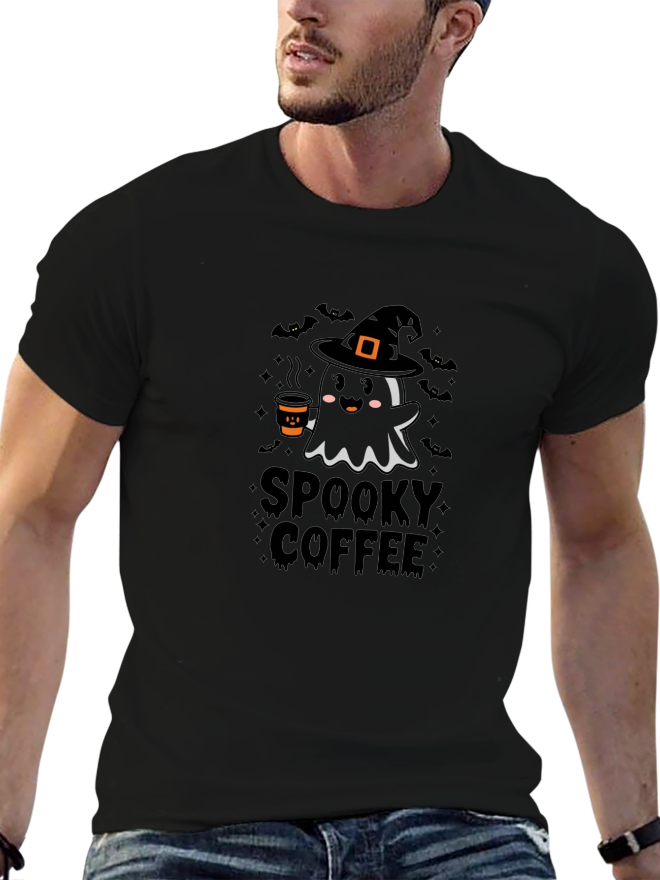 Spooky Coffee Halloween T-Shirt