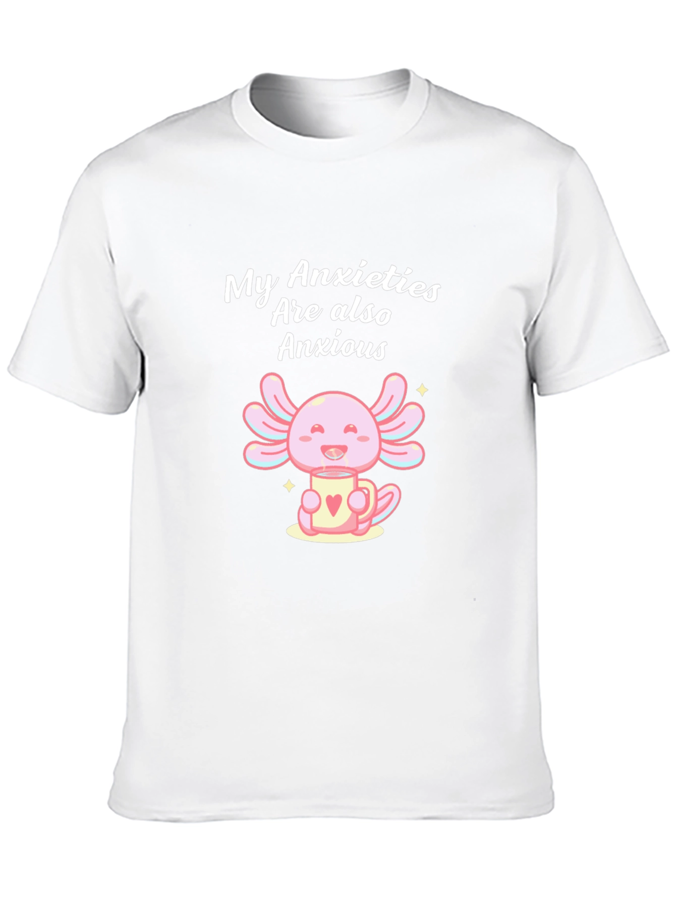 Anxious Axolotl T-Shirt - Cute and Comfortable